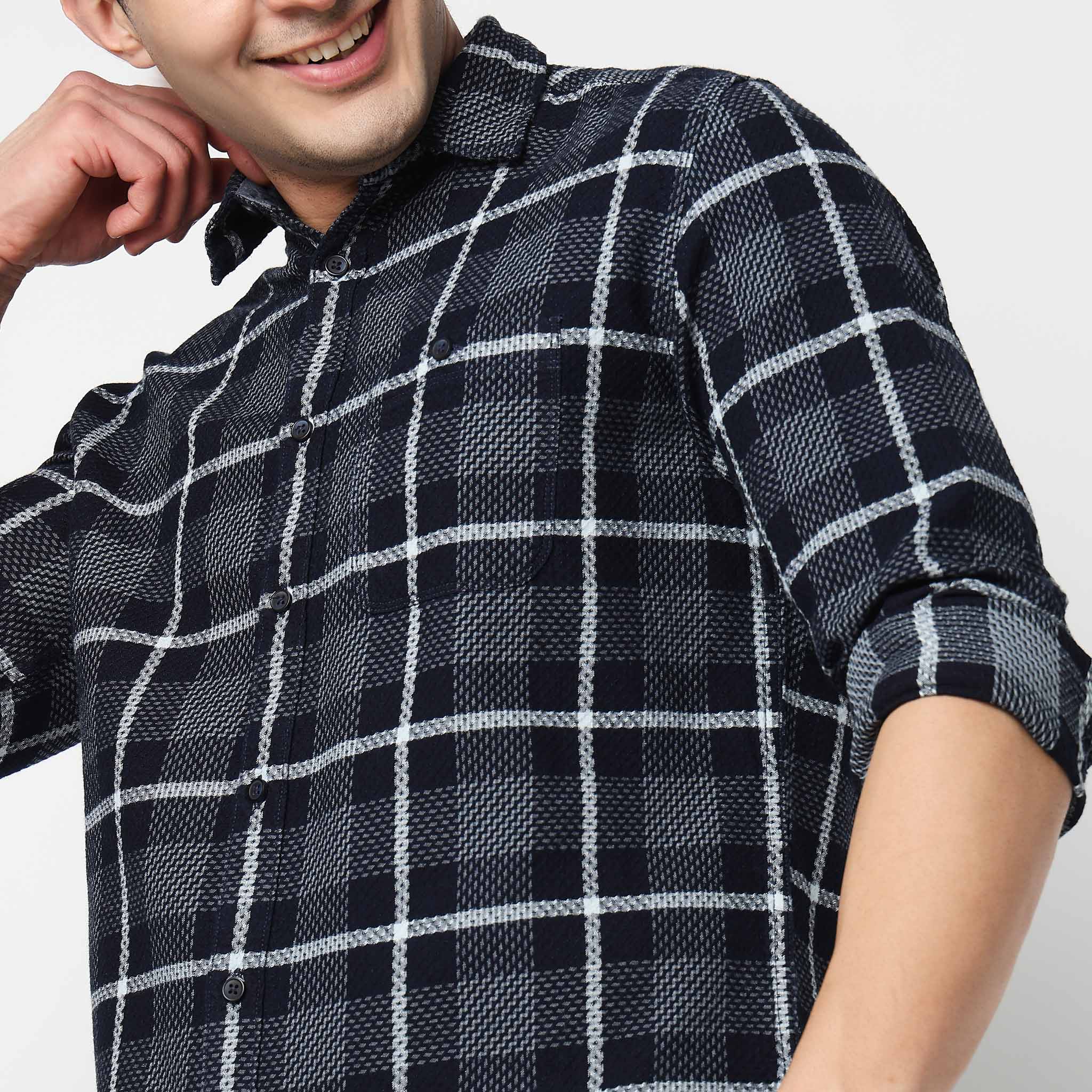 Cotton Checkered Cruiser Shirt - Image 4