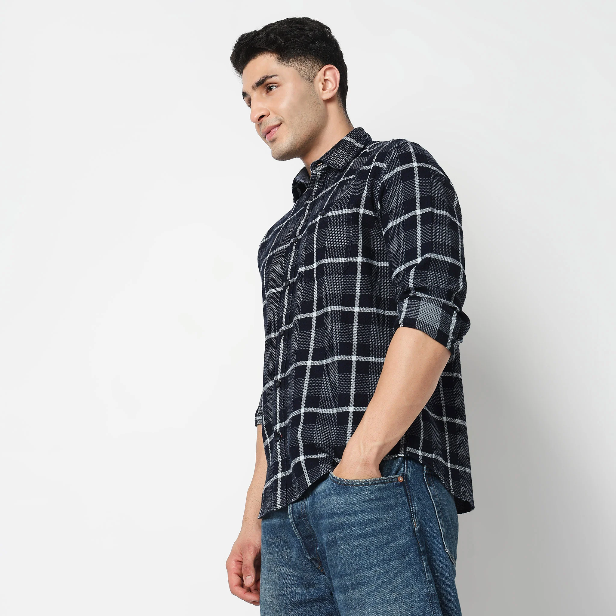 Cotton Checkered Cruiser Shirt - Image 5