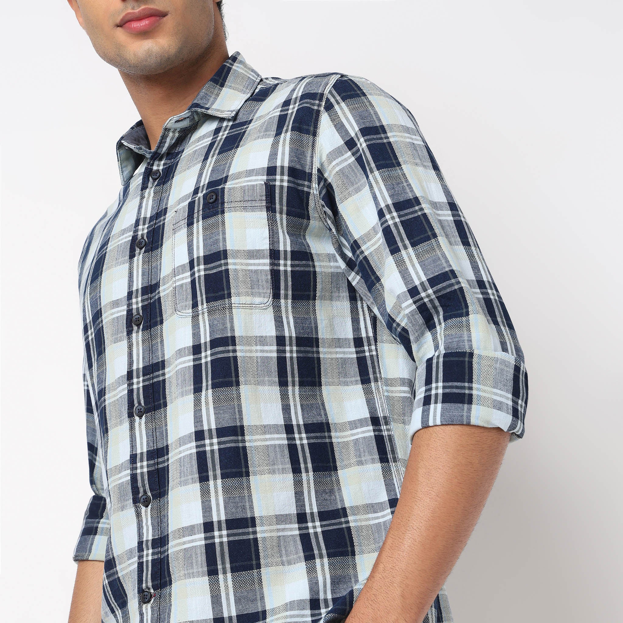 Cotton Checkered Cruiser Shirt - Image 4