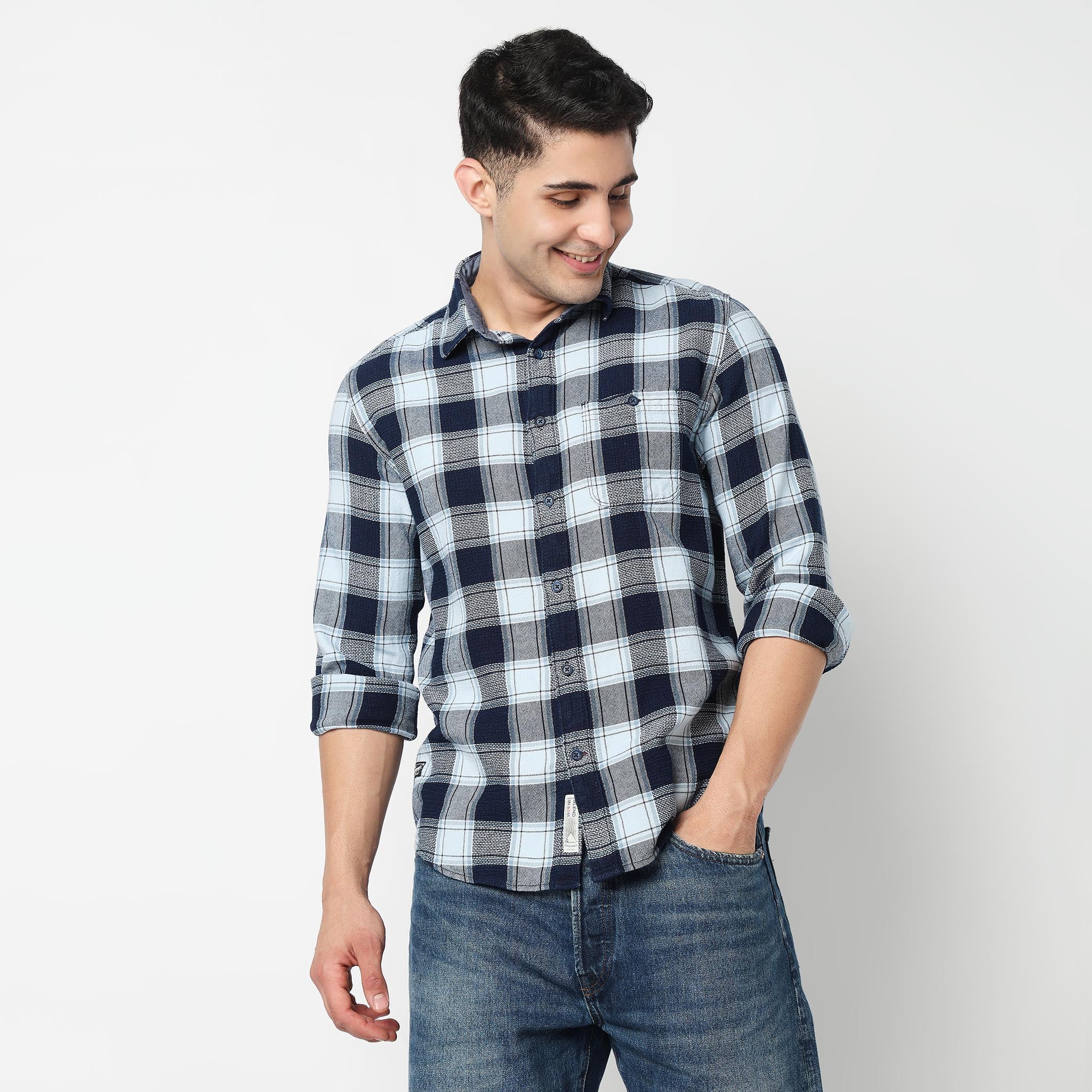 Cotton Checkered Cruiser Shirt - Image 2