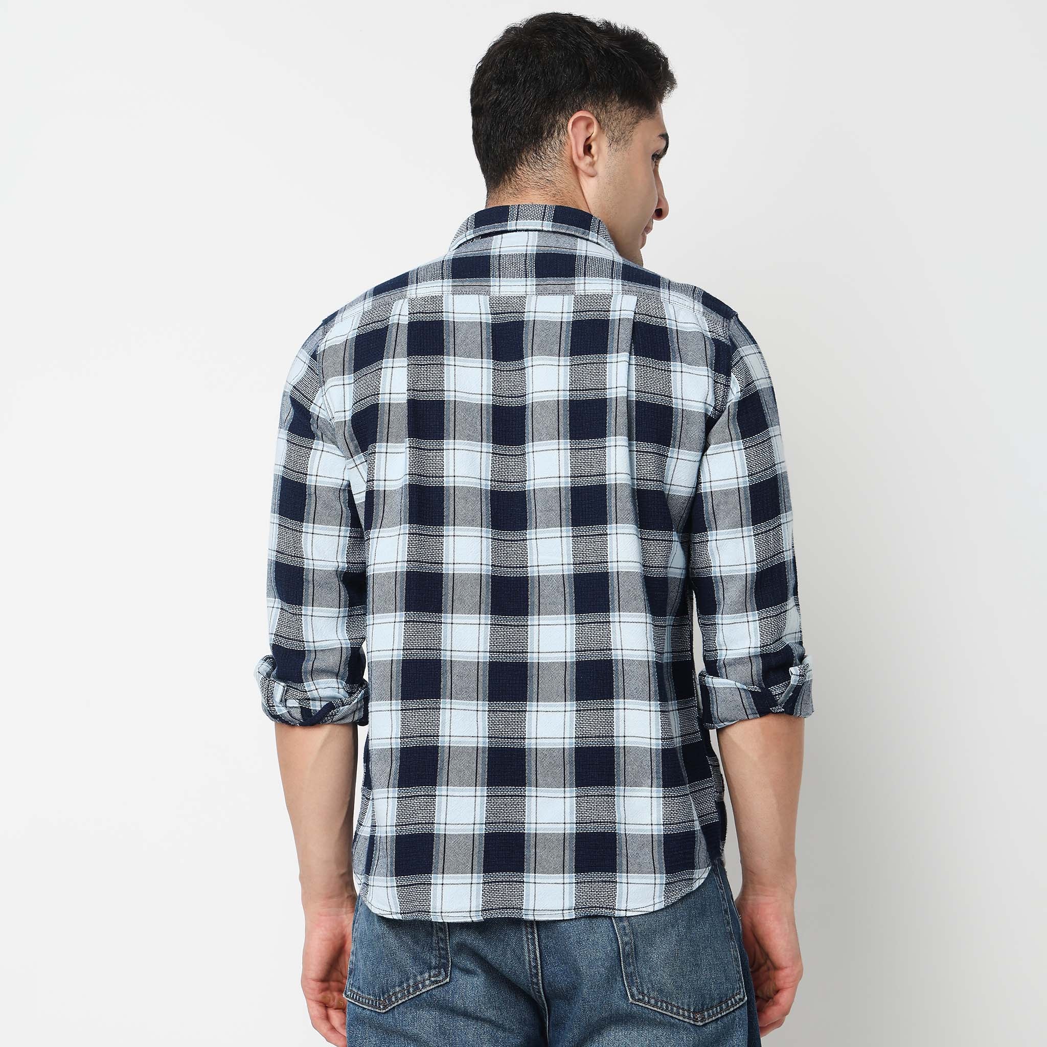 Cotton Checkered Cruiser Shirt - Image 3