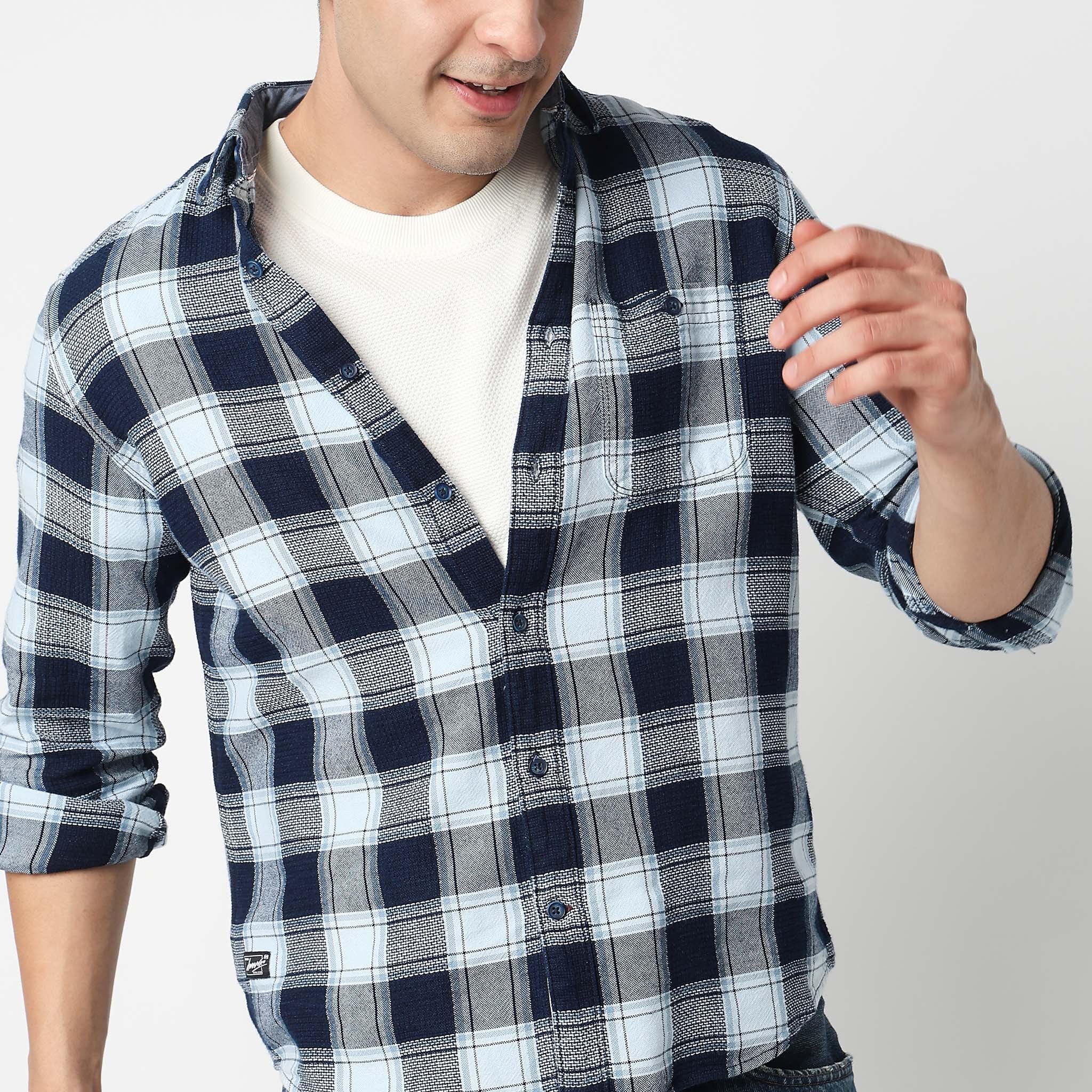 Cotton Checkered Cruiser Shirt - Image 4