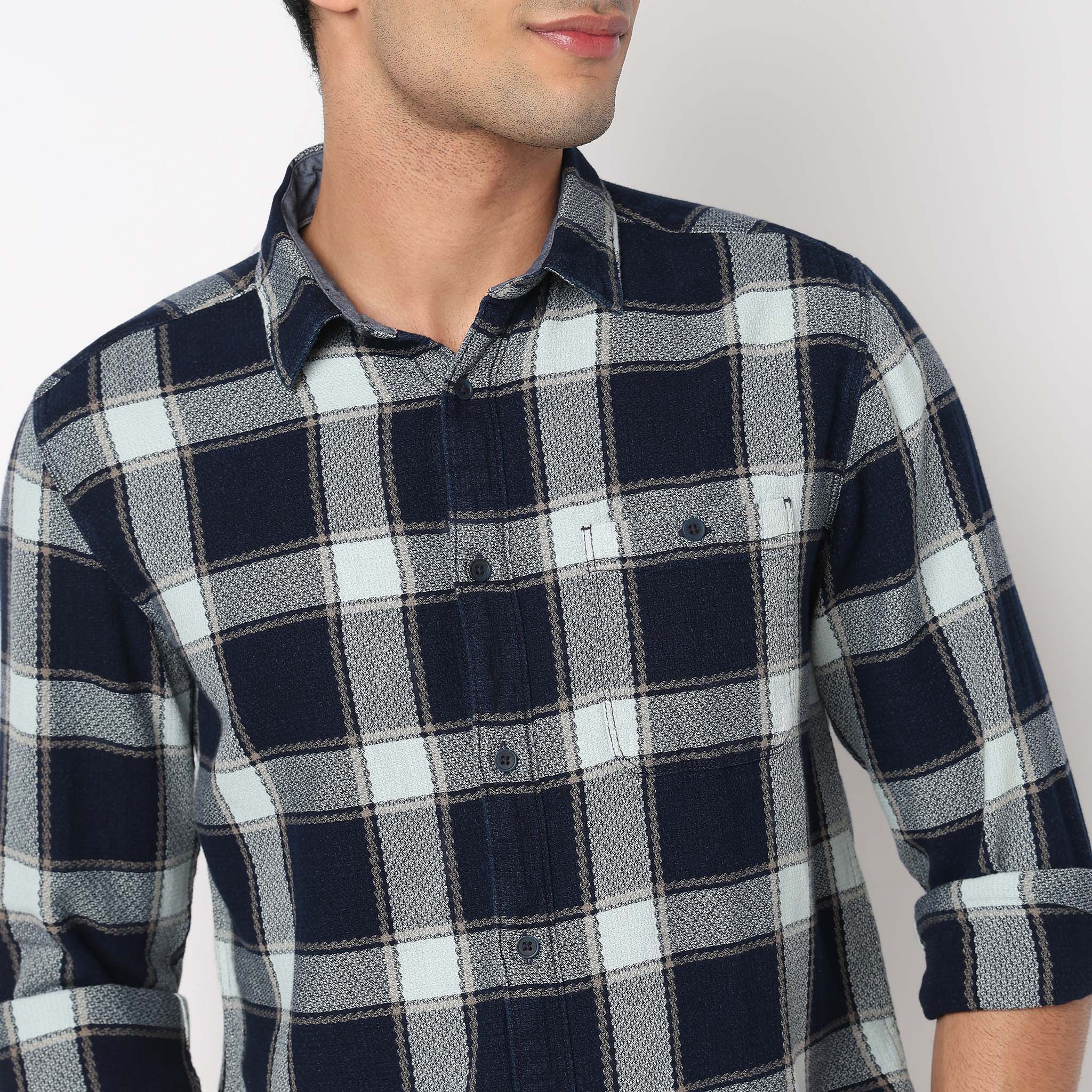 Cotton Checkered Cruiser Shirt - Image 4