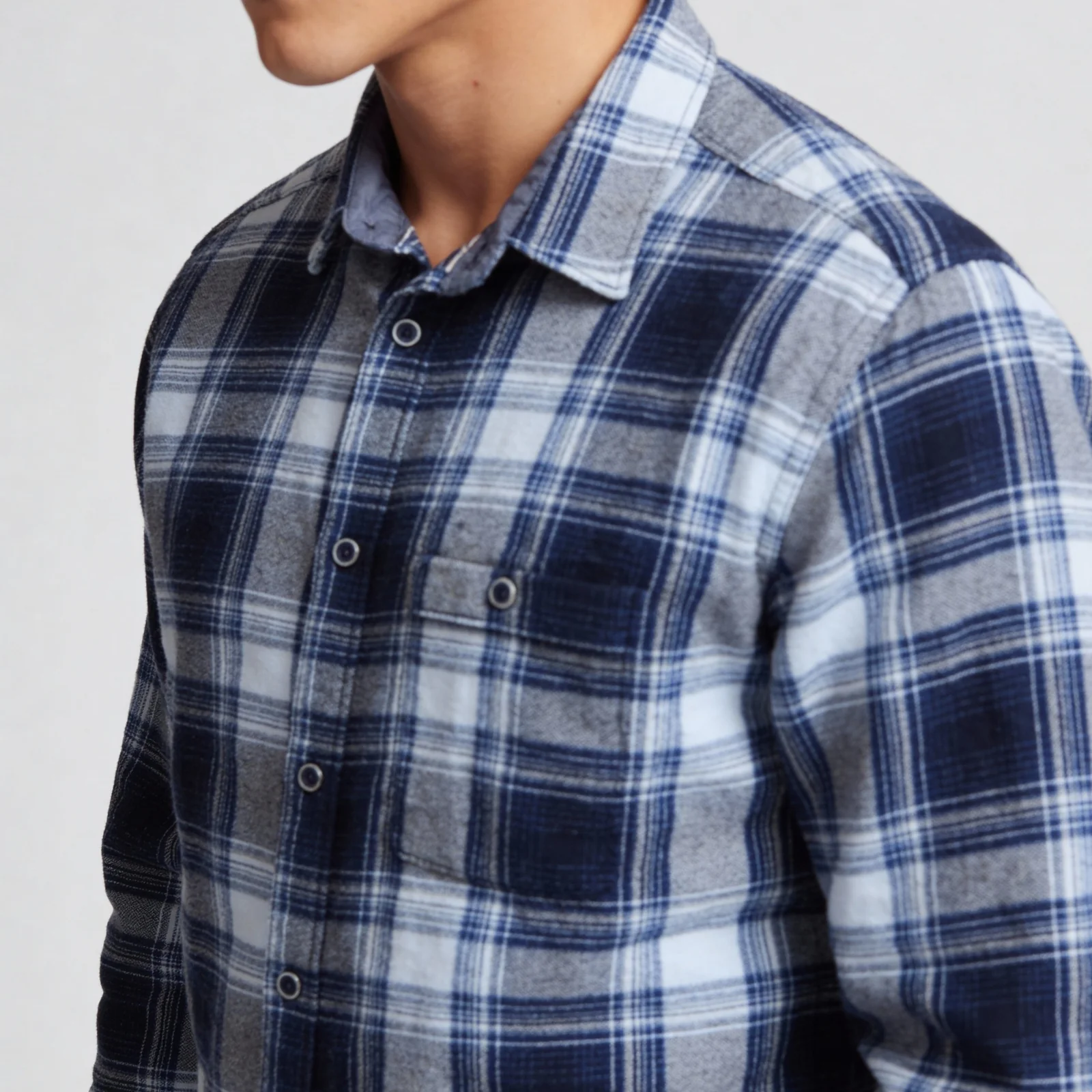 Cotton Checkered Shirt - Image 4