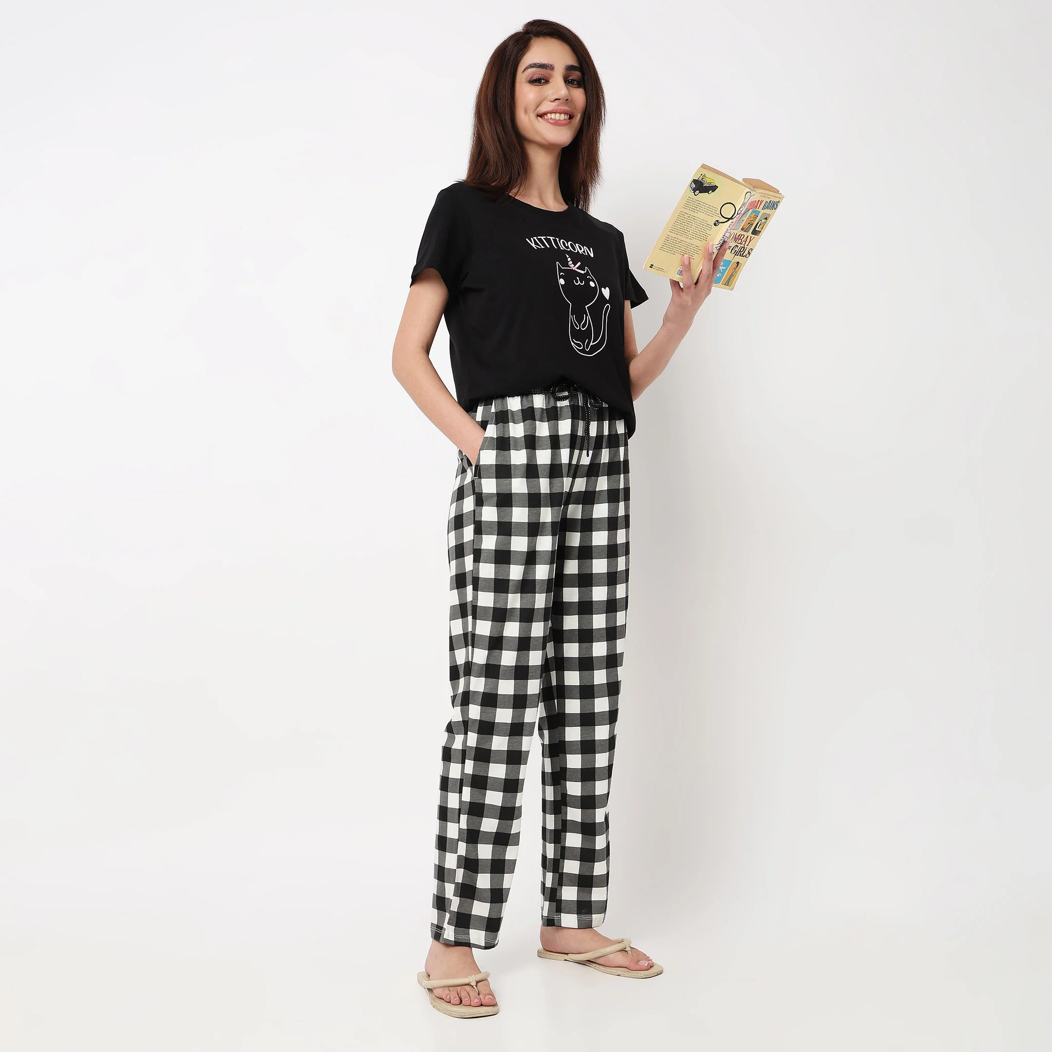 Cotton Checkered Lounge Pyjamas