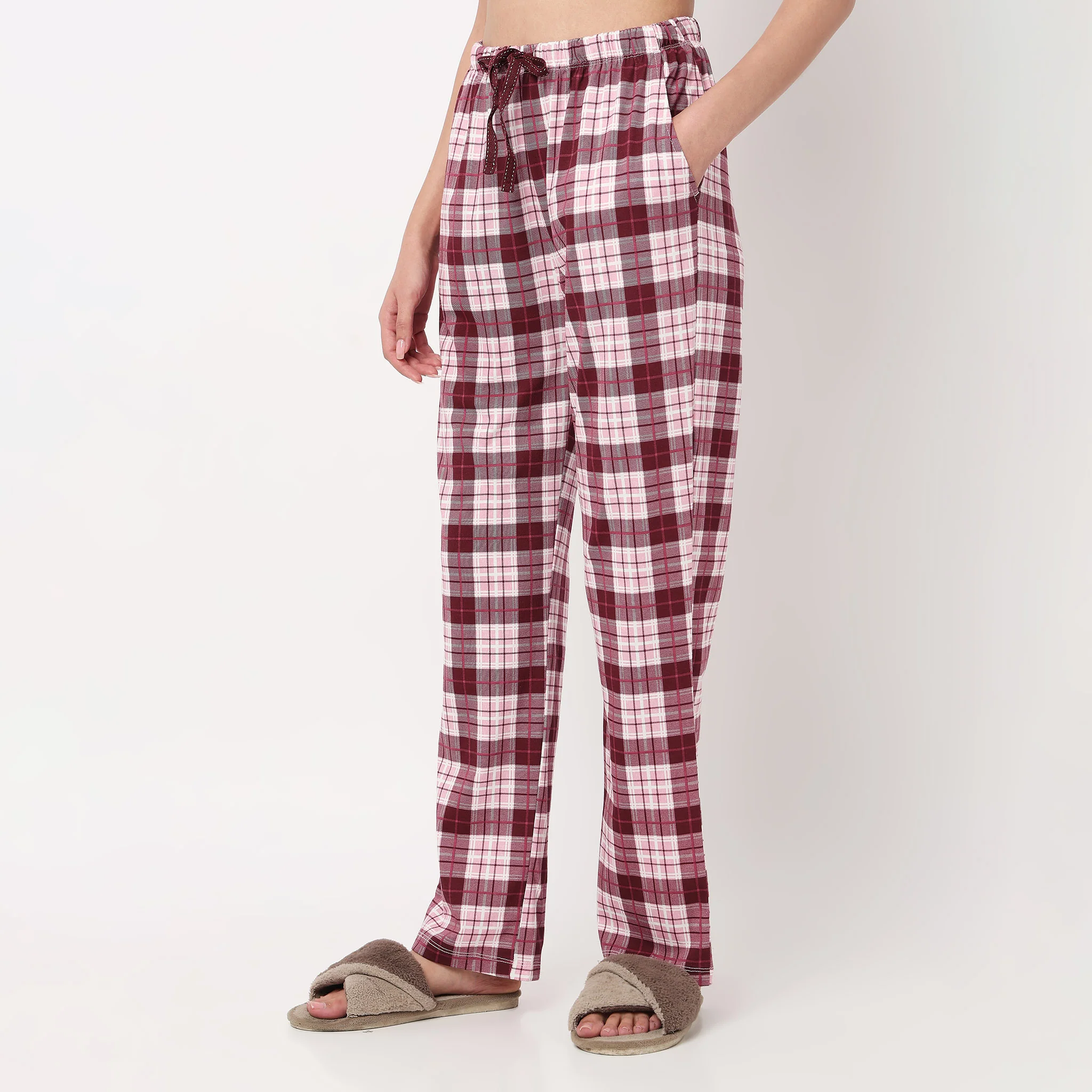 Cotton Checkered Lounge Pyjamas - Image 5