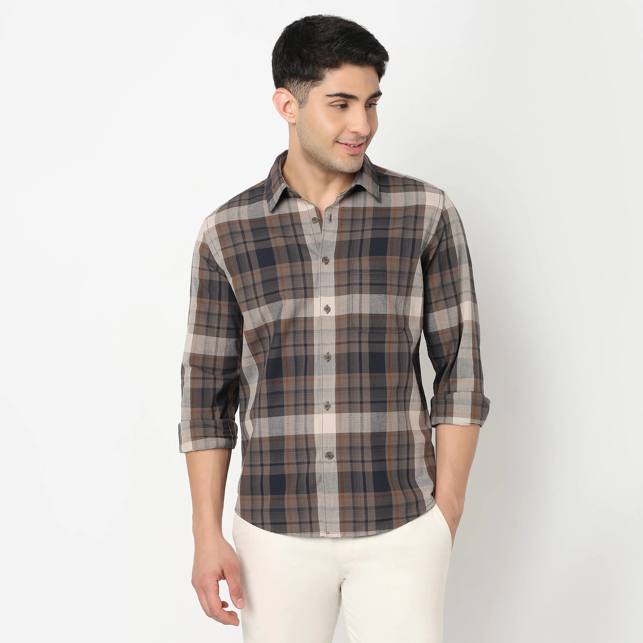 Cotton Checkered Nottingham Shirt - Image 2