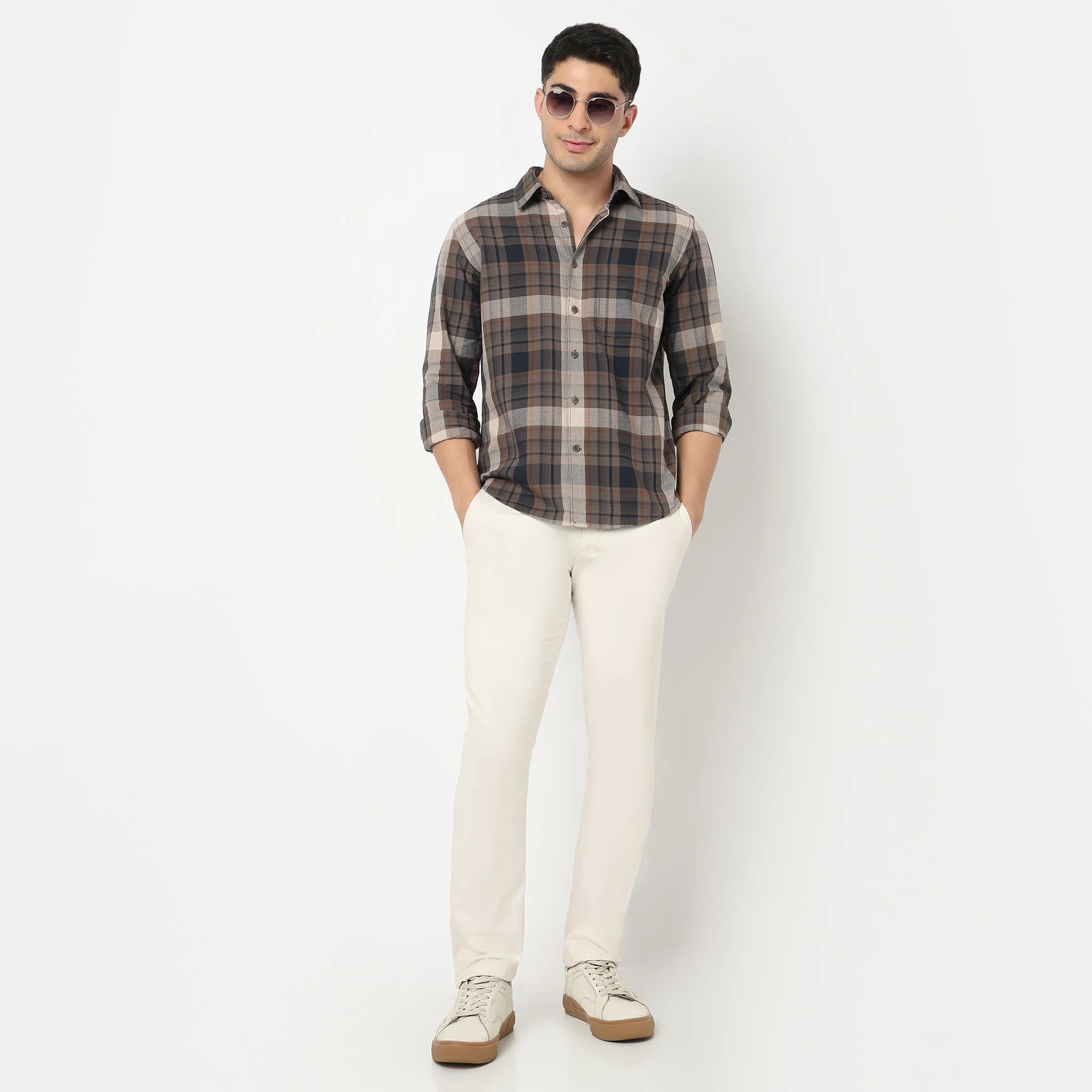 Cotton Checkered Nottingham Shirt - Image 5
