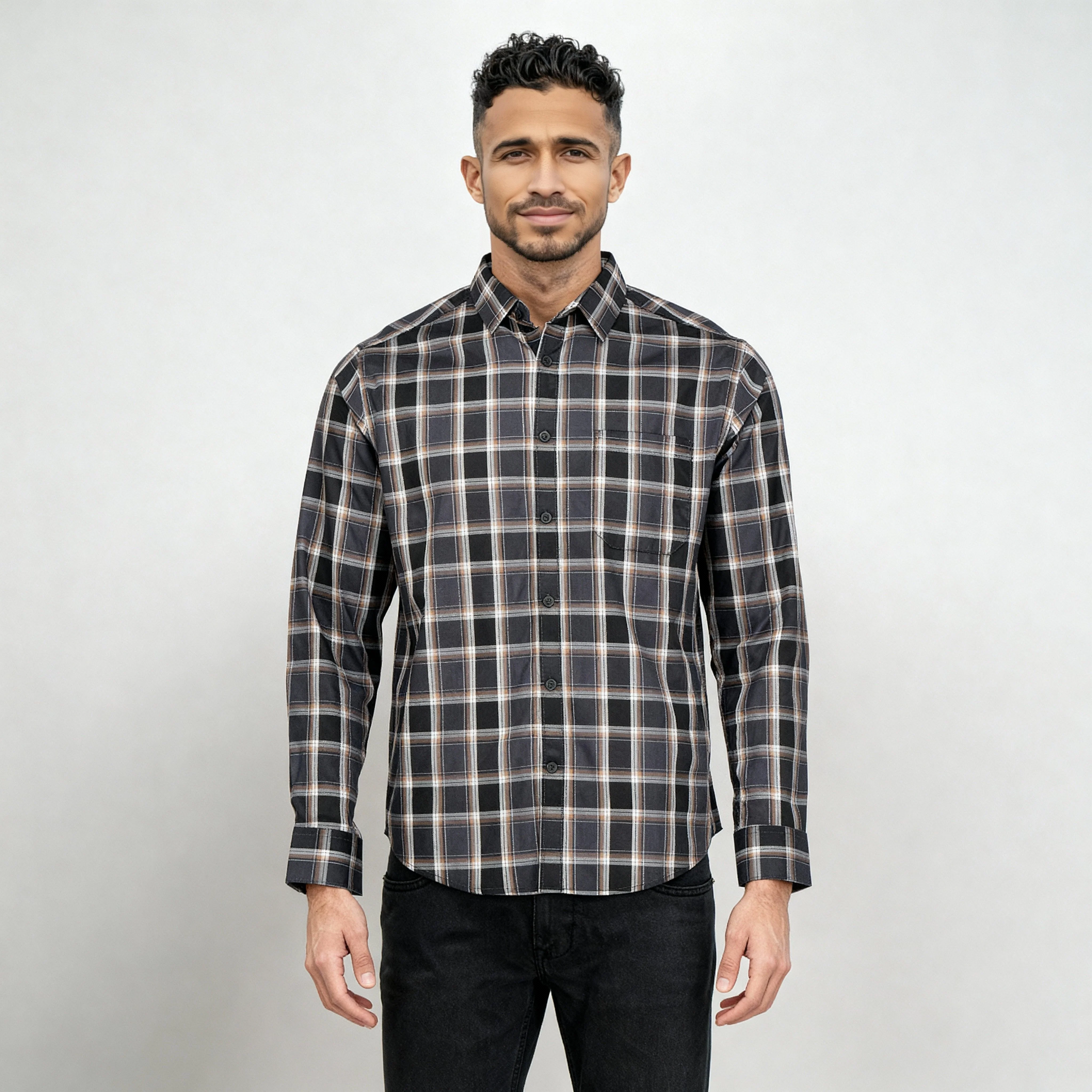 Cotton Checkered Ultra Soft Twill Shirt - Image 2