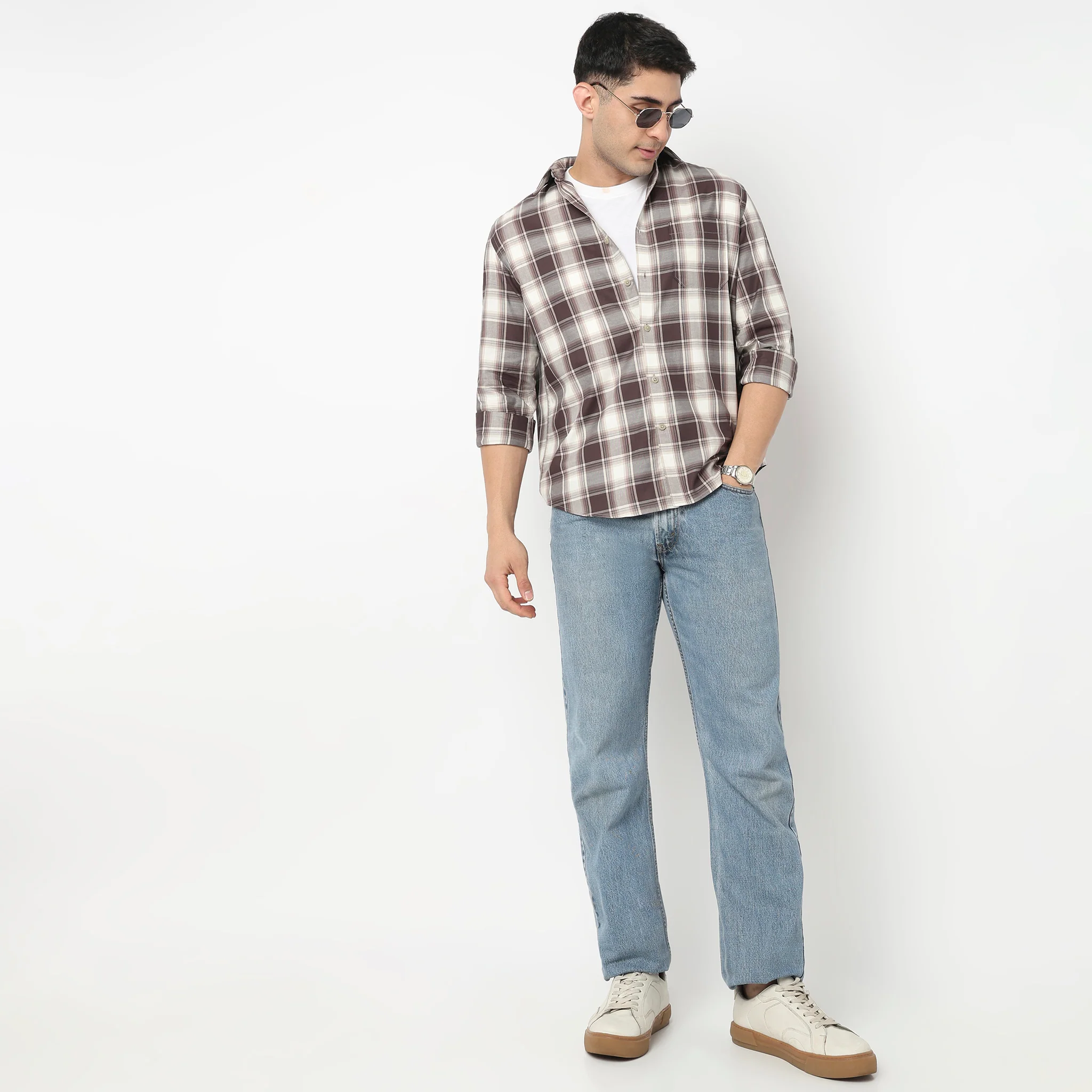 Cotton Checkered Ultra Soft Twill Shirt - Image 2