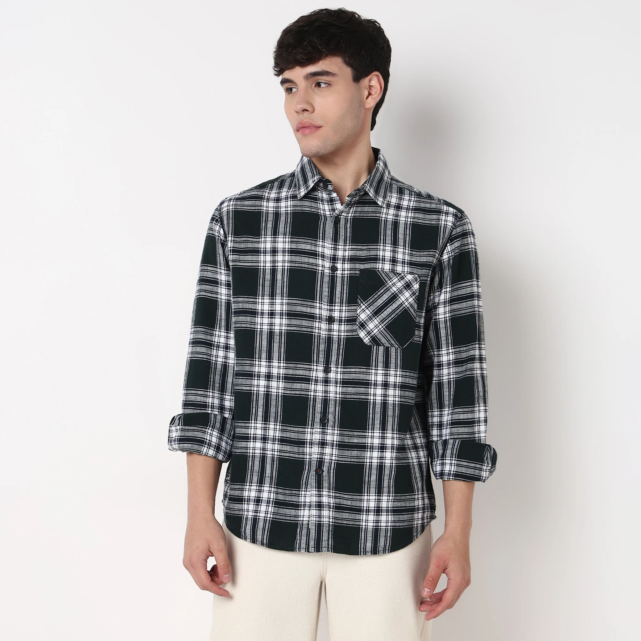 Cotton Checkered Victor Shirt - Image 2
