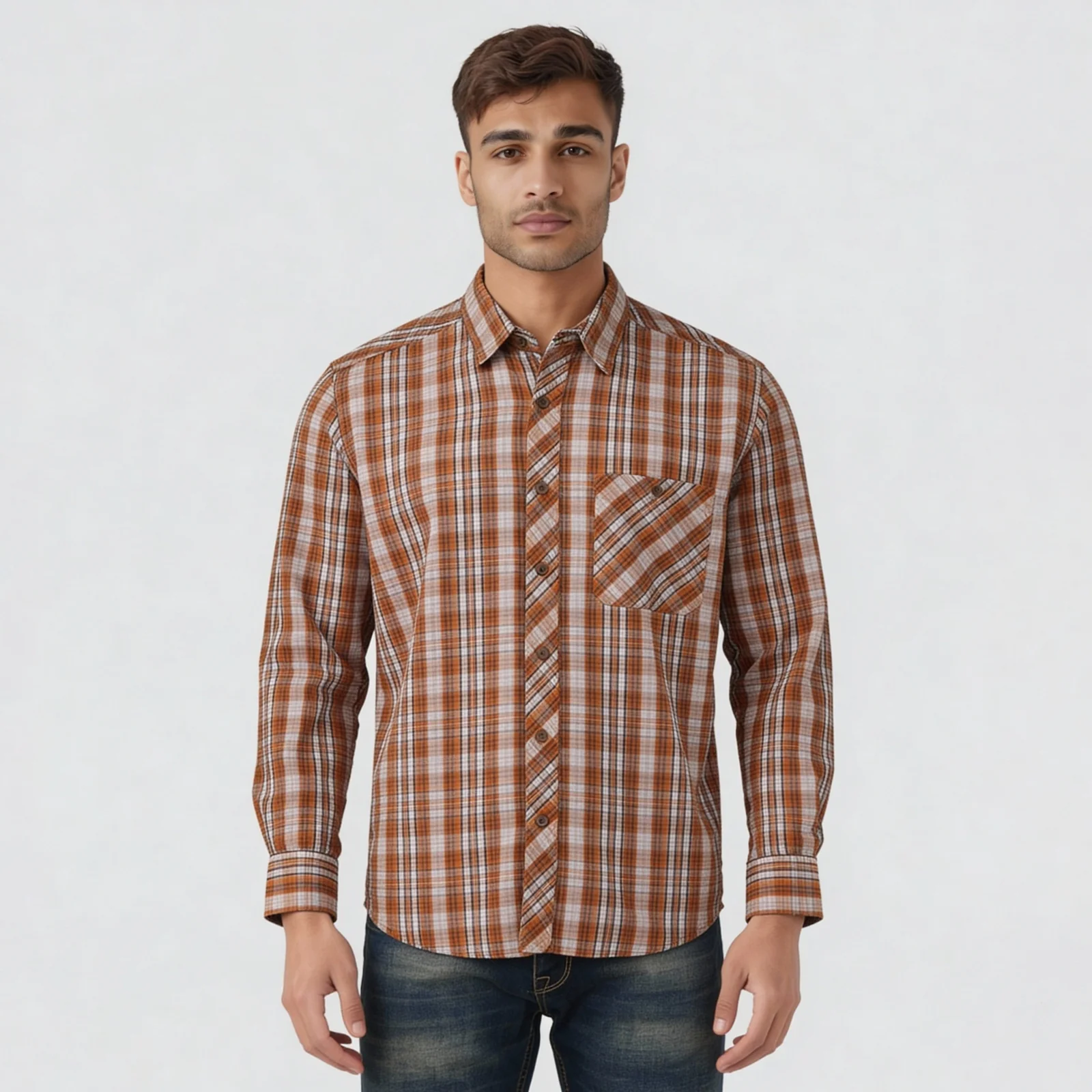 Cotton Checkered Victor Shirt - Image 2