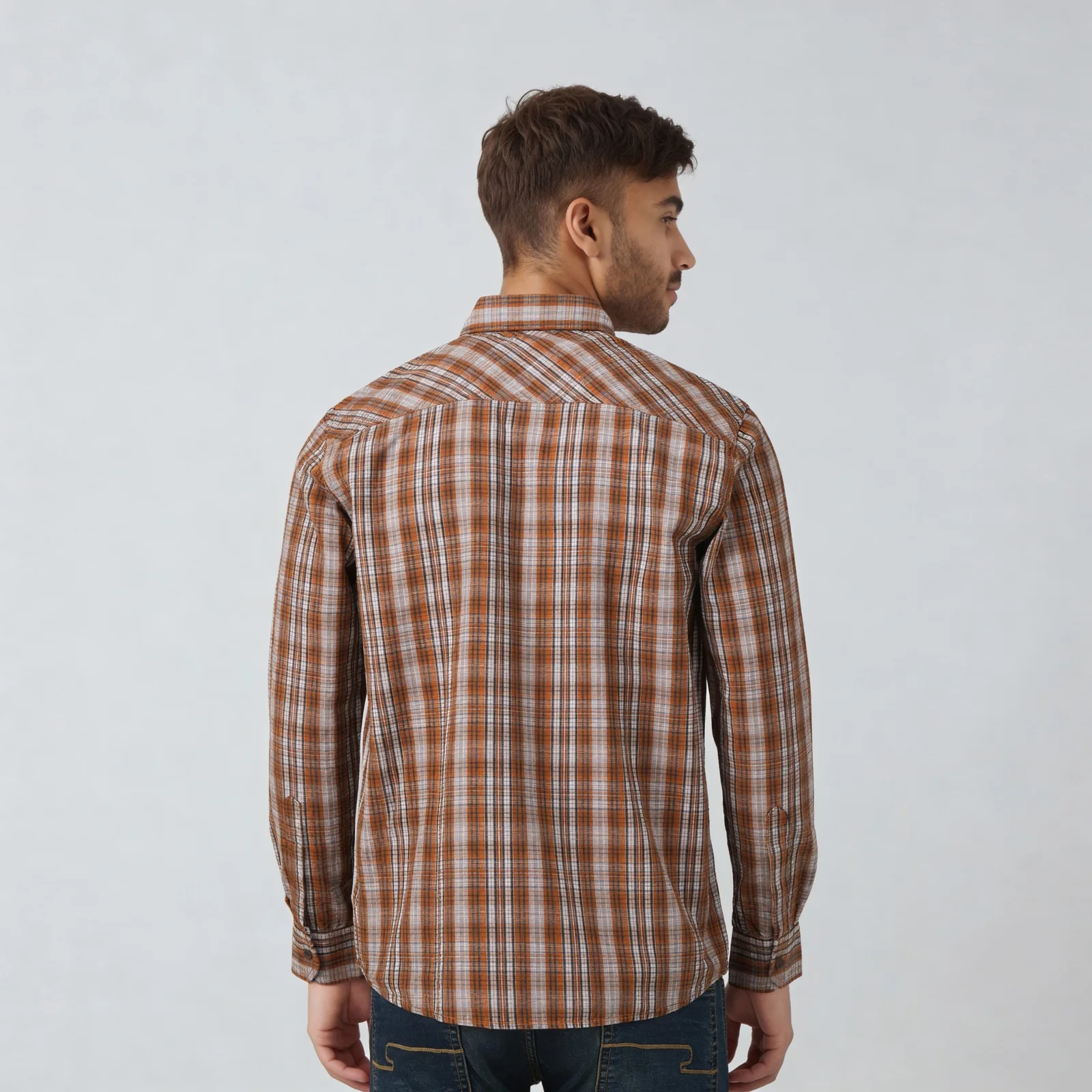 Cotton Checkered Victor Shirt - Image 3