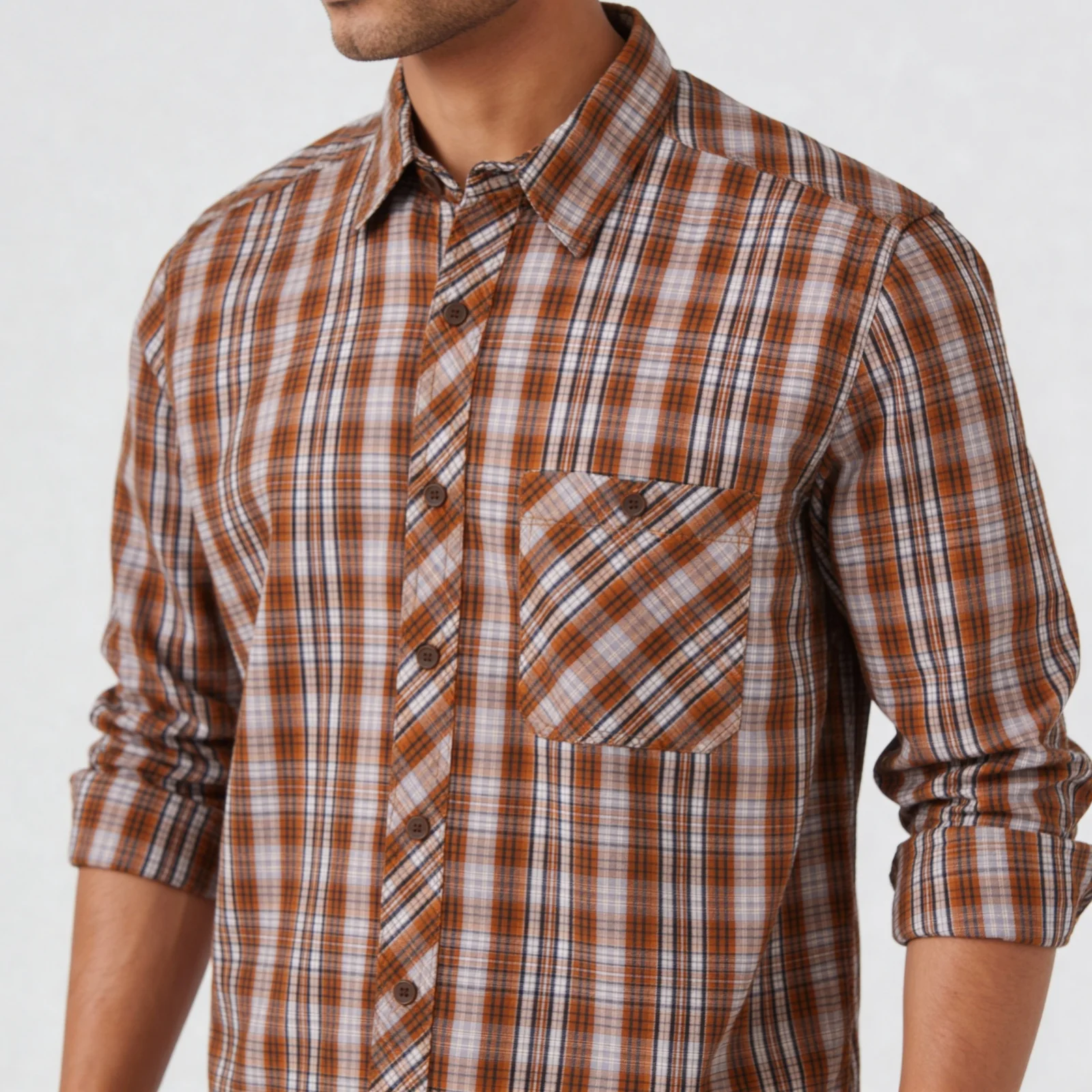 Cotton Checkered Victor Shirt - Image 4