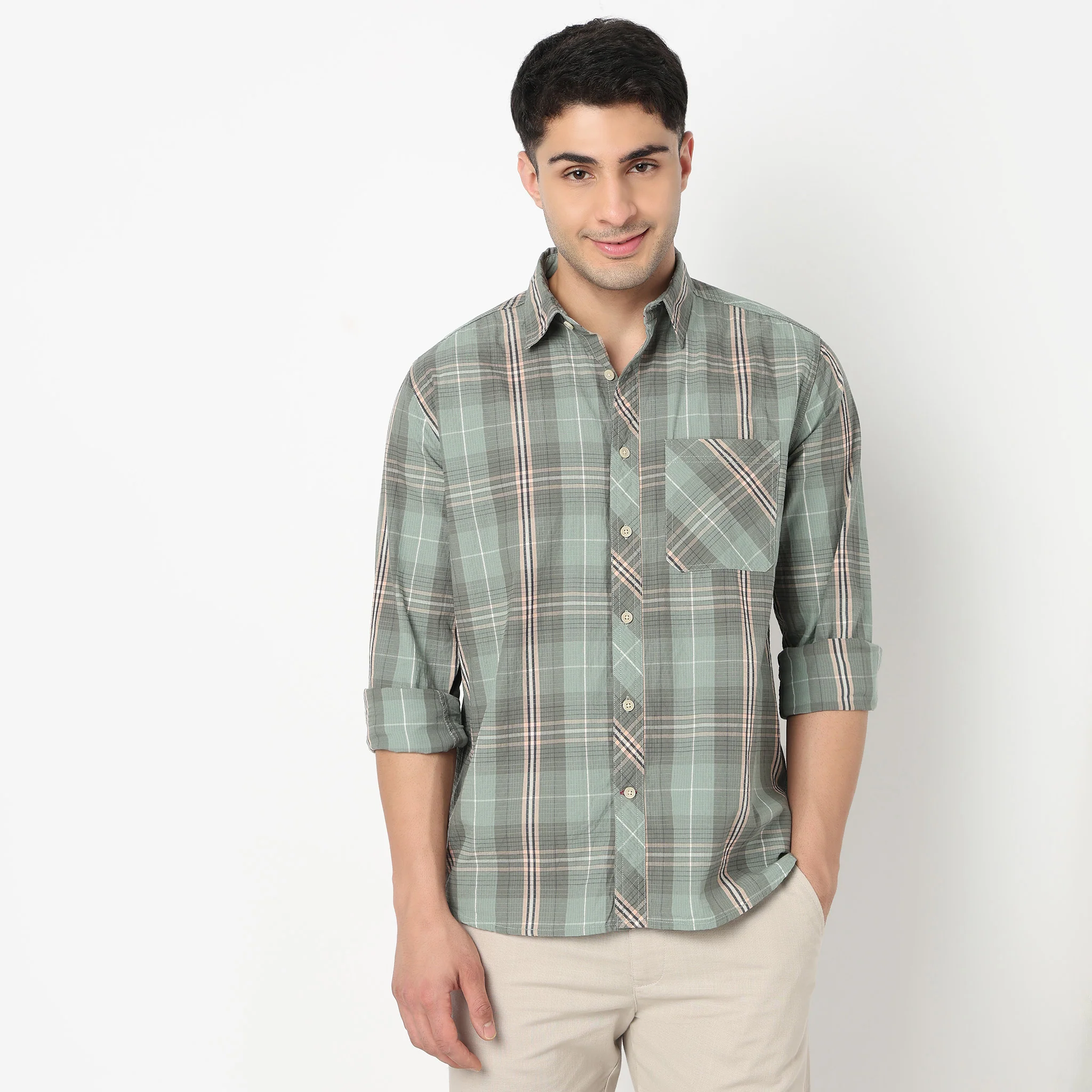 Cotton Checkered Victor Shirt - Image 2