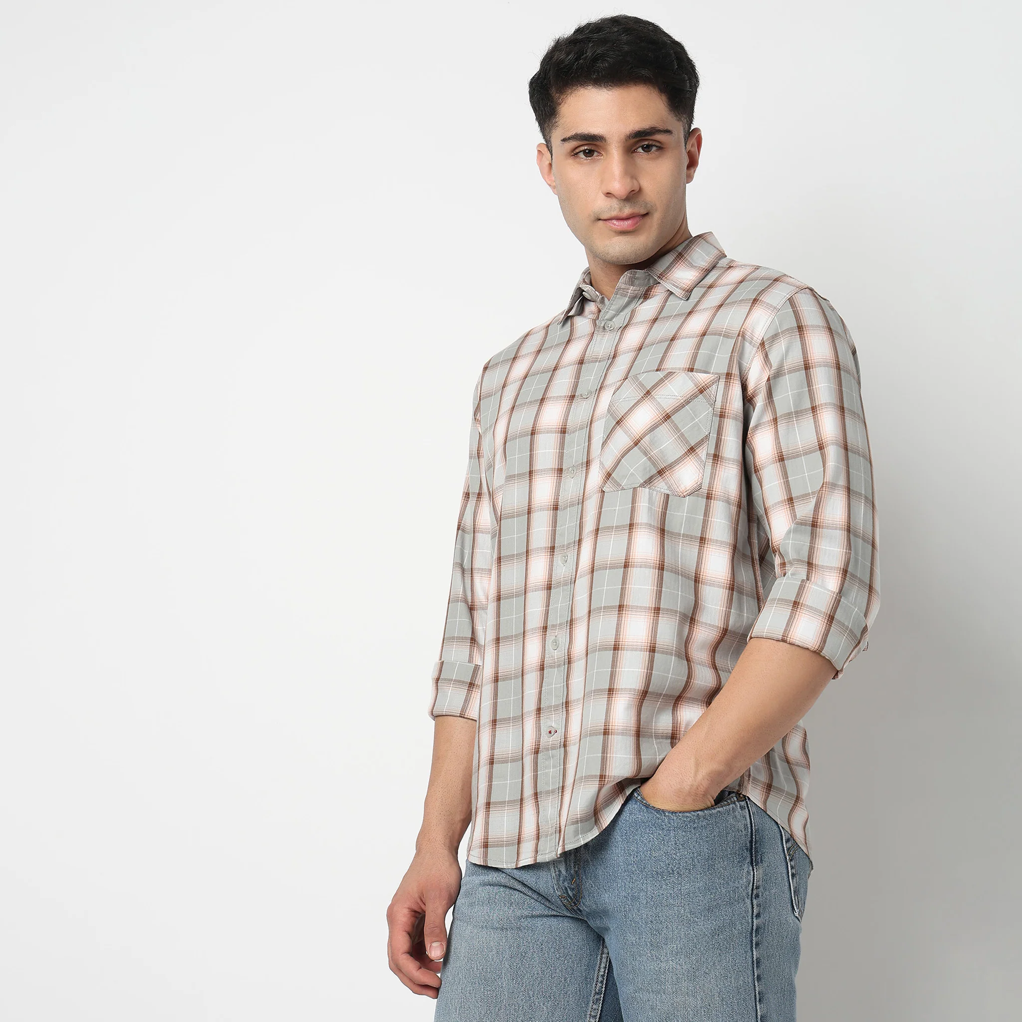 Cotton Chekered Ranger Shirt - Image 2