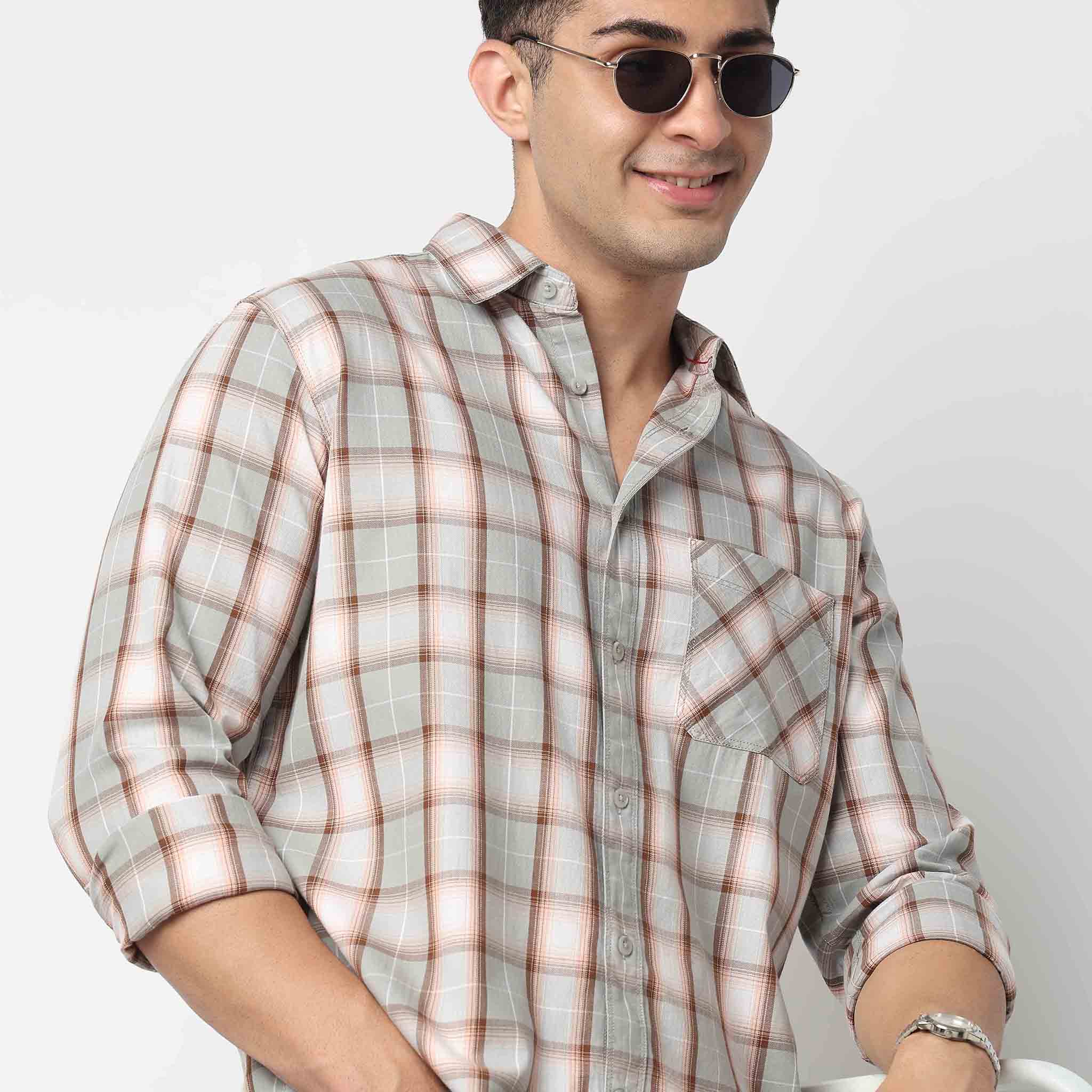 Cotton Chekered Ranger Shirt - Image 4
