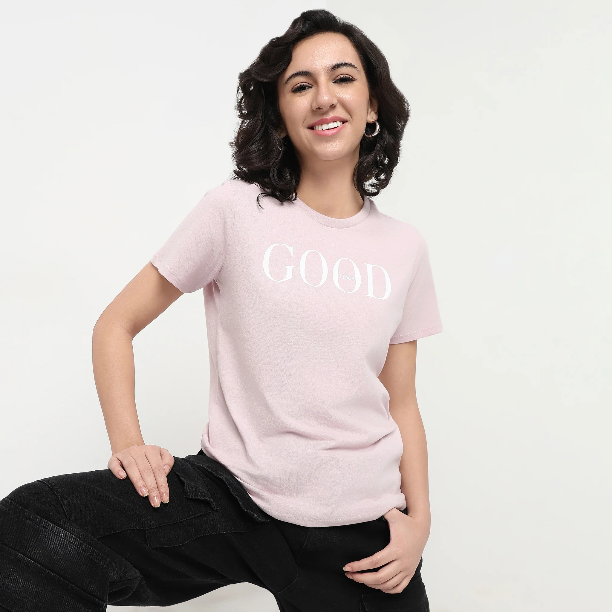 Cotton Crew Neck Graphic T-Shirt - Image 2