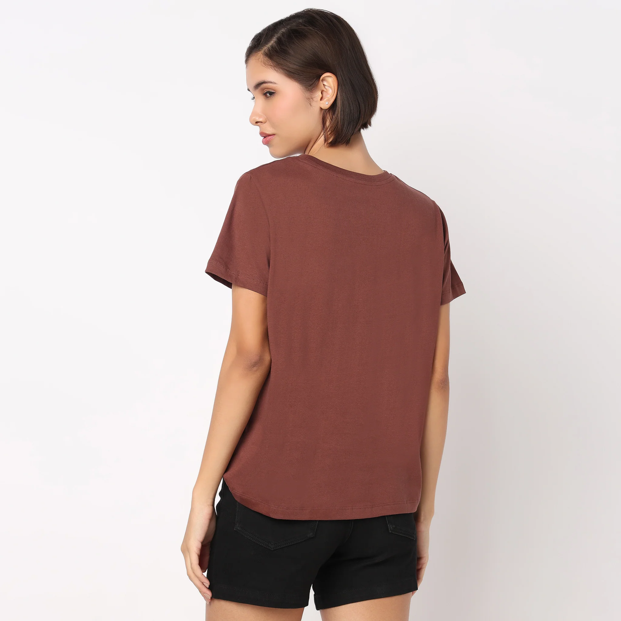 Cotton Crew Neck Graphic T-Shirt - Image 3