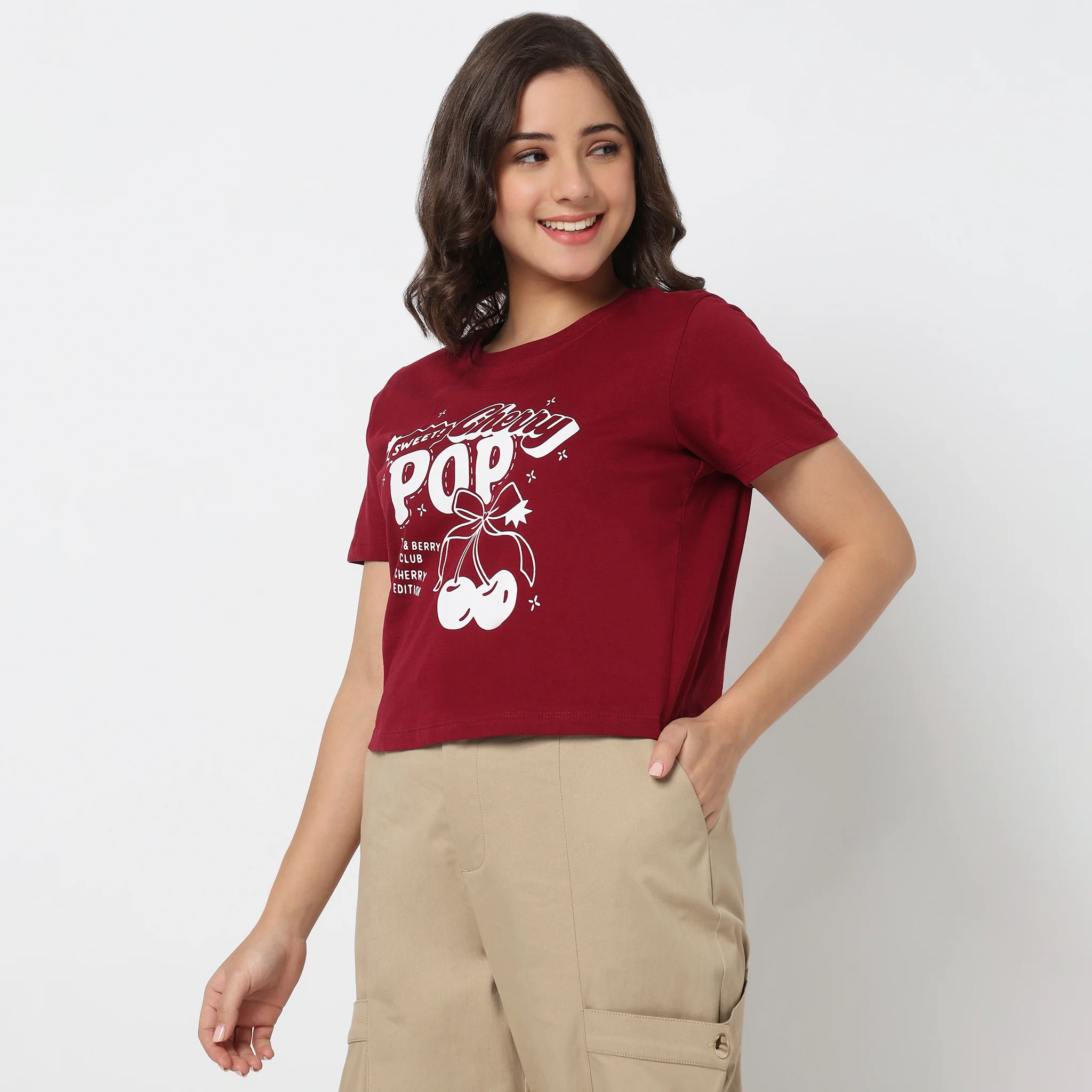Cotton Crew Neck Graphic T-Shirt - Image 5