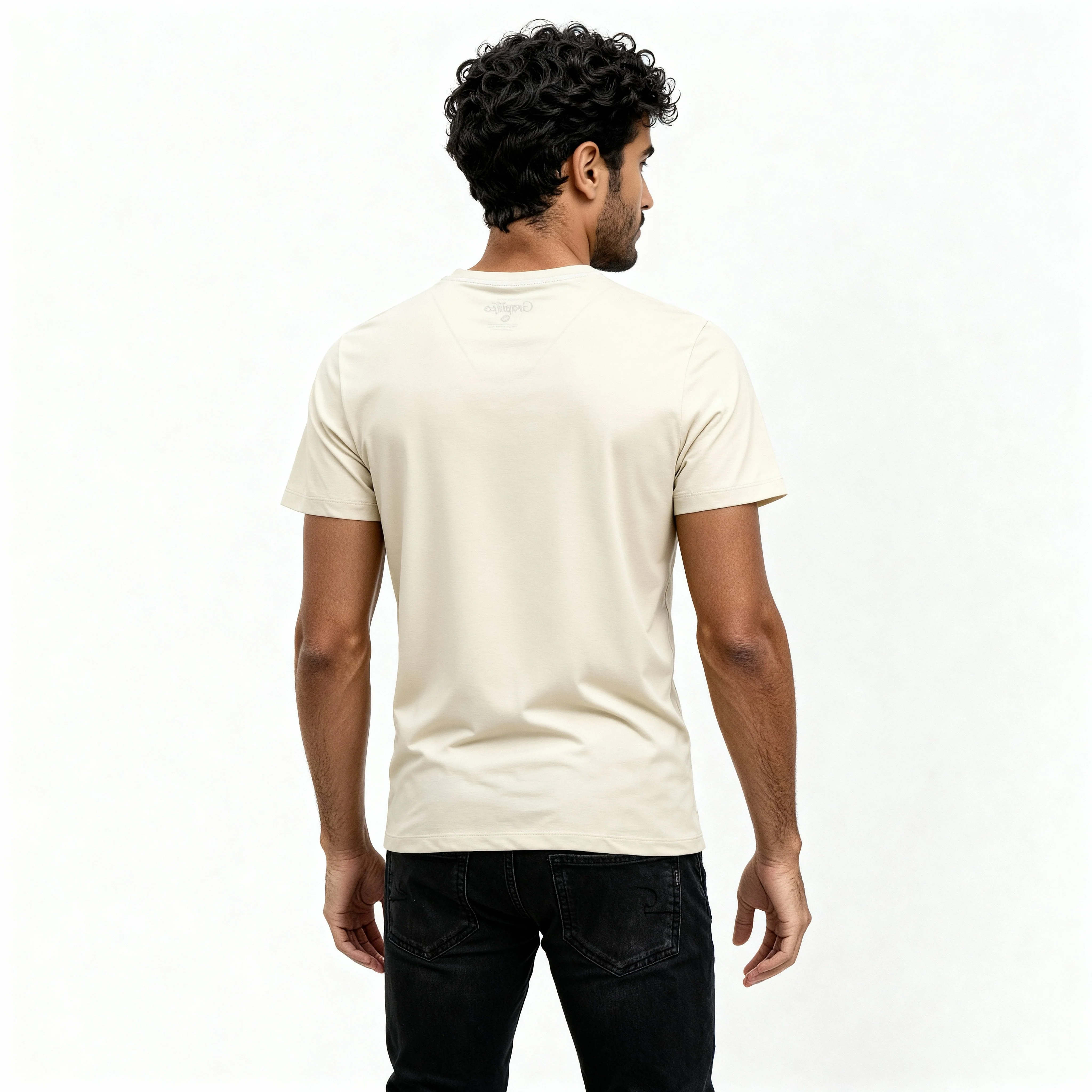 Cotton Crew Neck Graphitee - Image 3