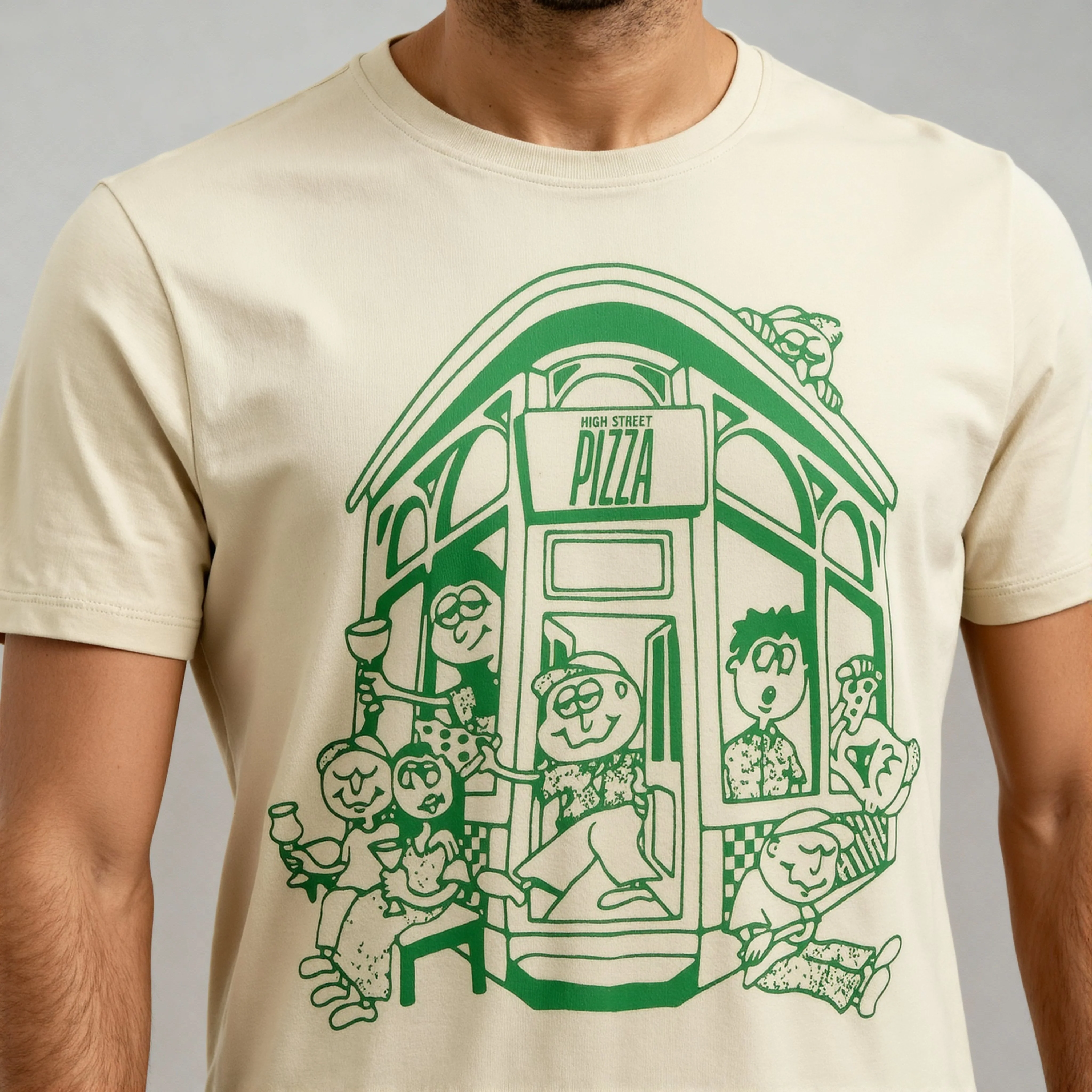 Cotton Crew Neck Graphitee - Image 4