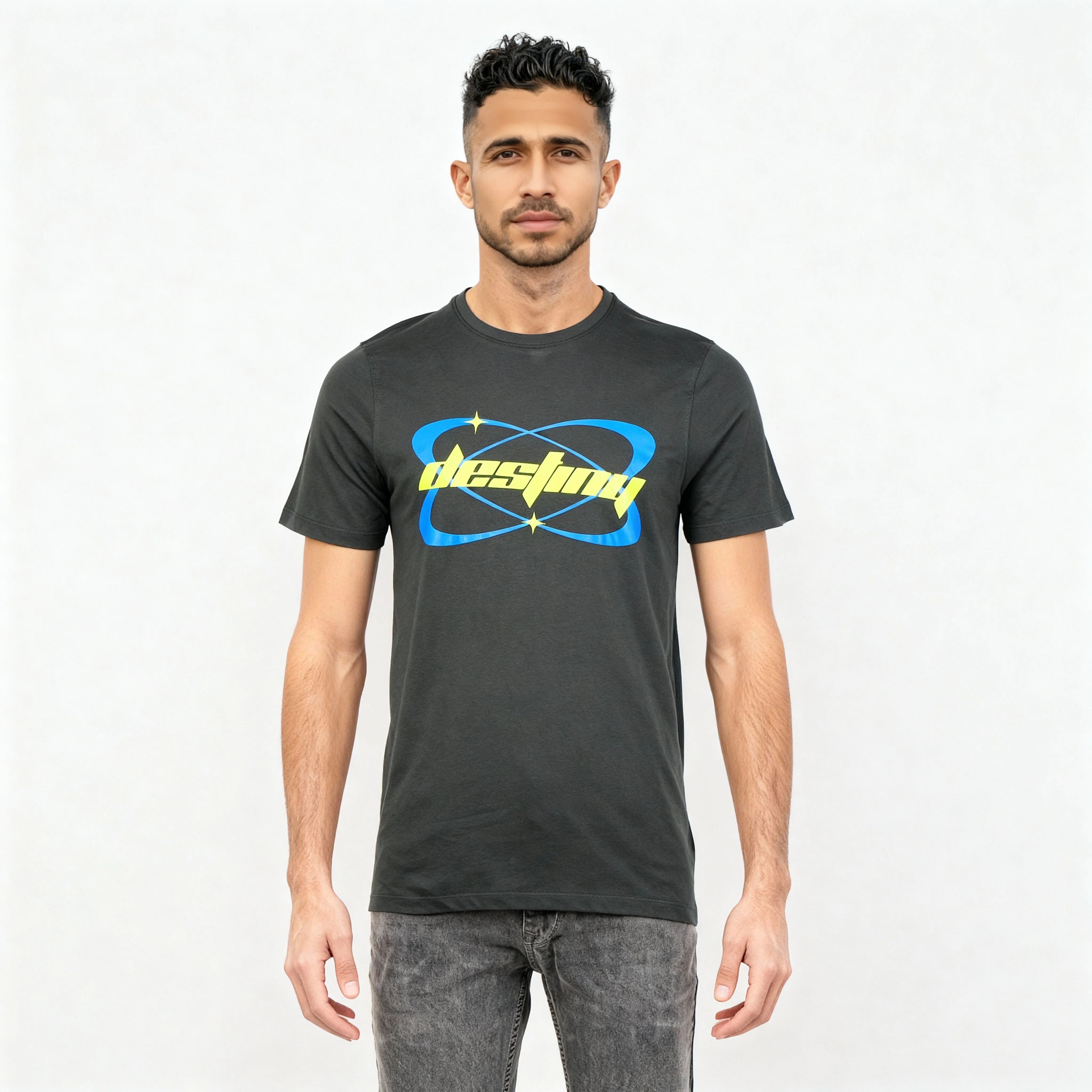 Cotton Crew Neck Graphitee - Image 2