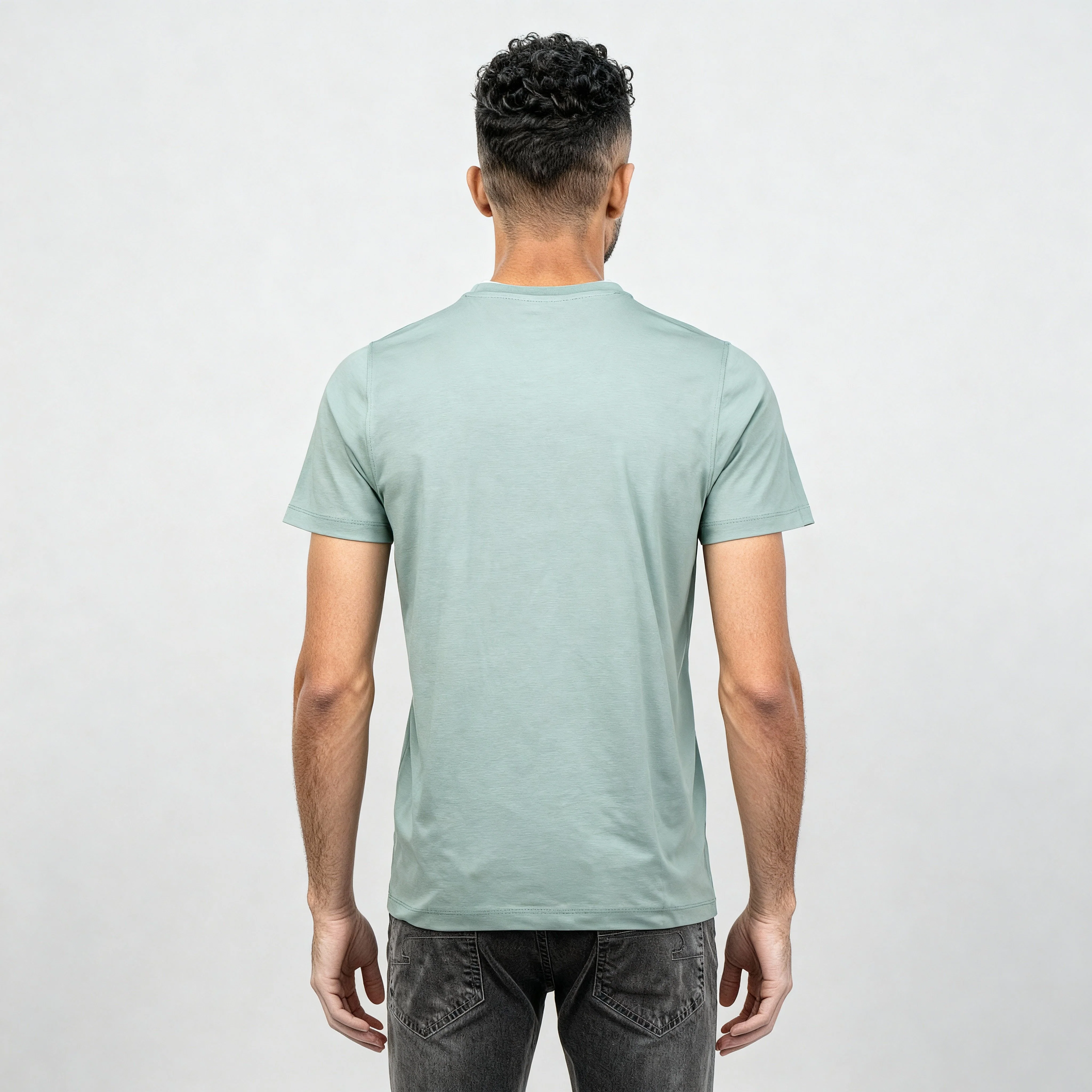 Cotton Crew Neck Graphitee - Image 3