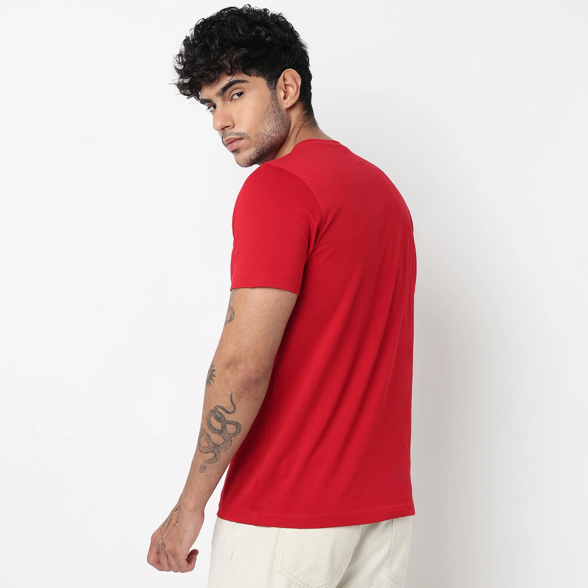 Cotton Crew Neck Graphitee - Image 3