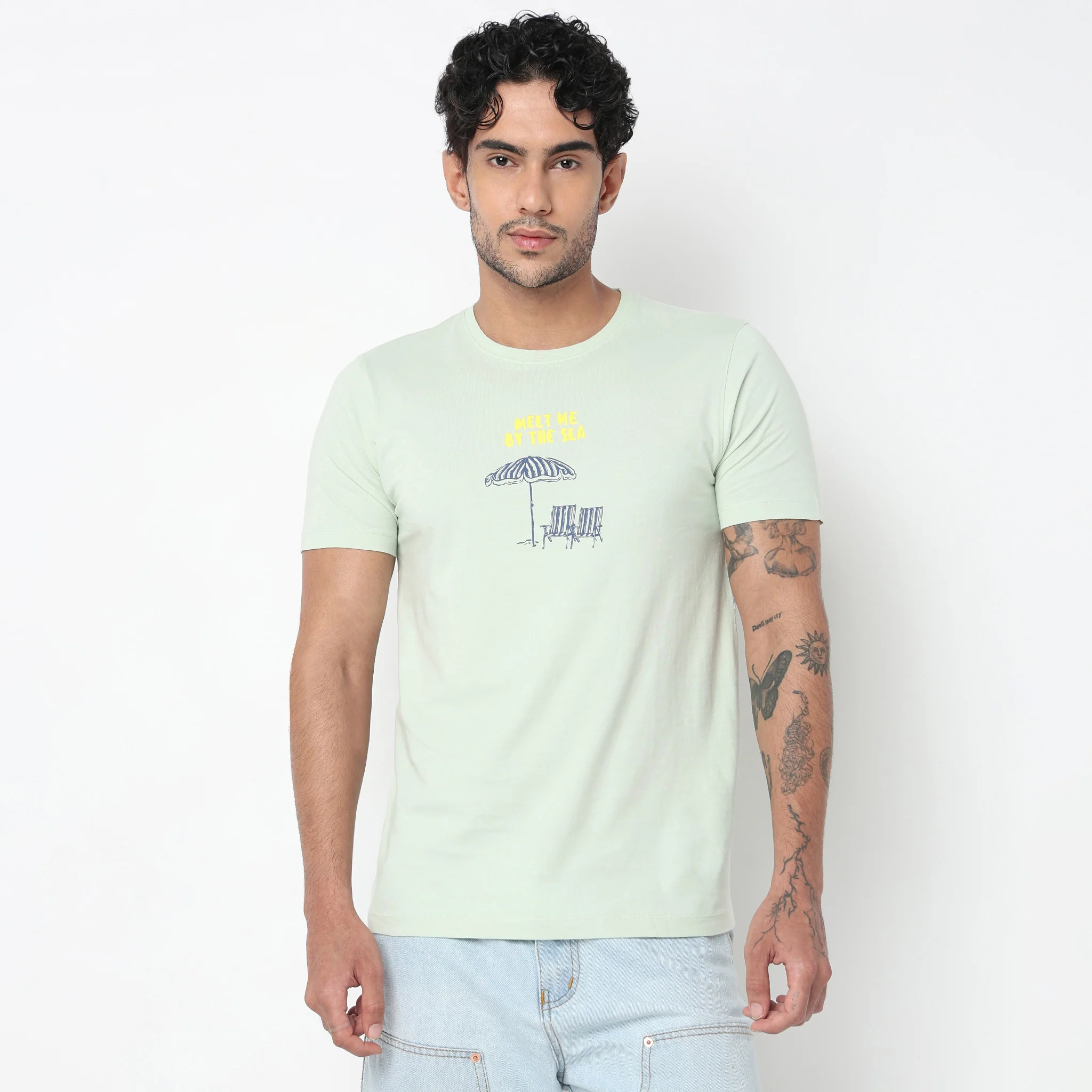 Cotton Crew Neck Graphitee - Image 2