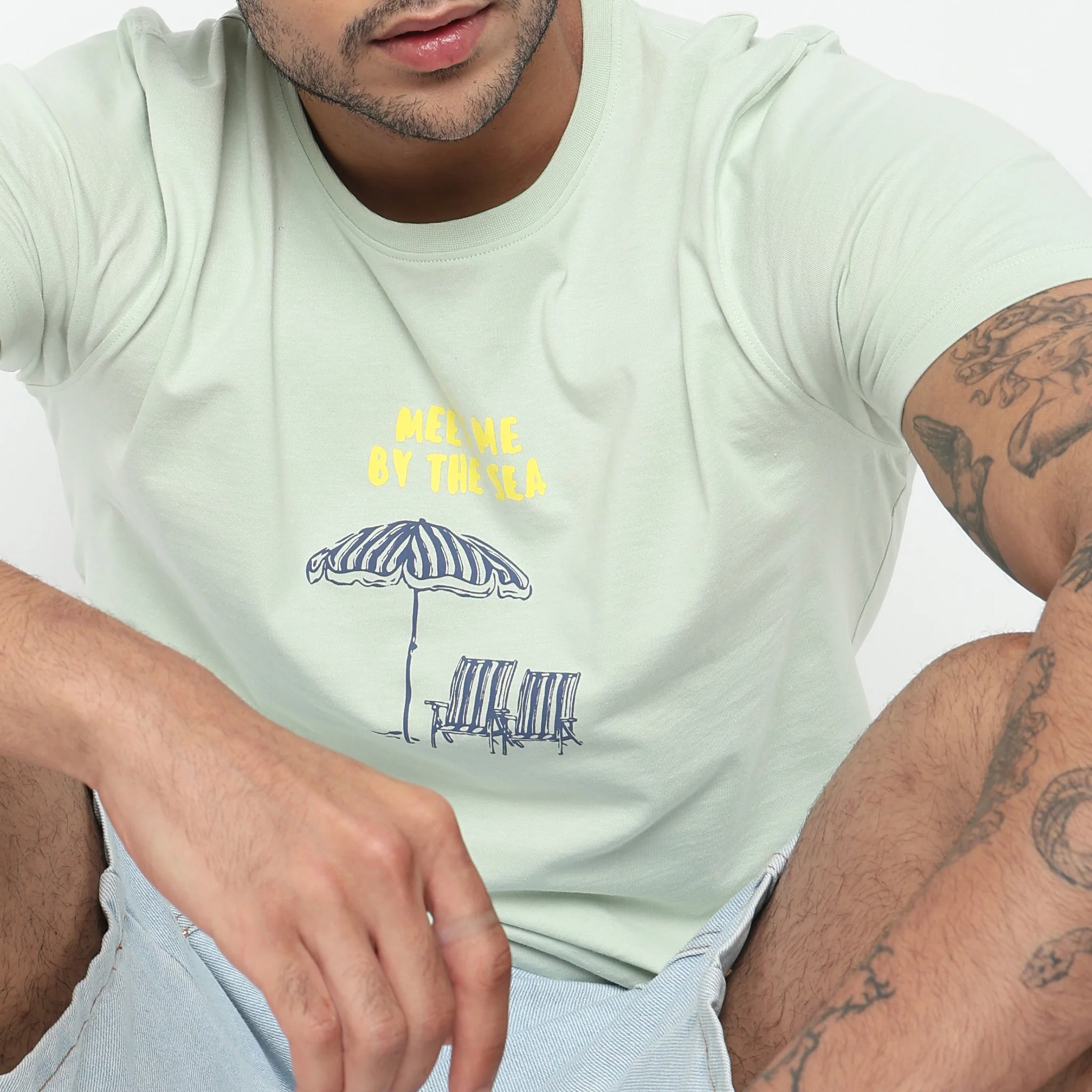 Cotton Crew Neck Graphitee - Image 4