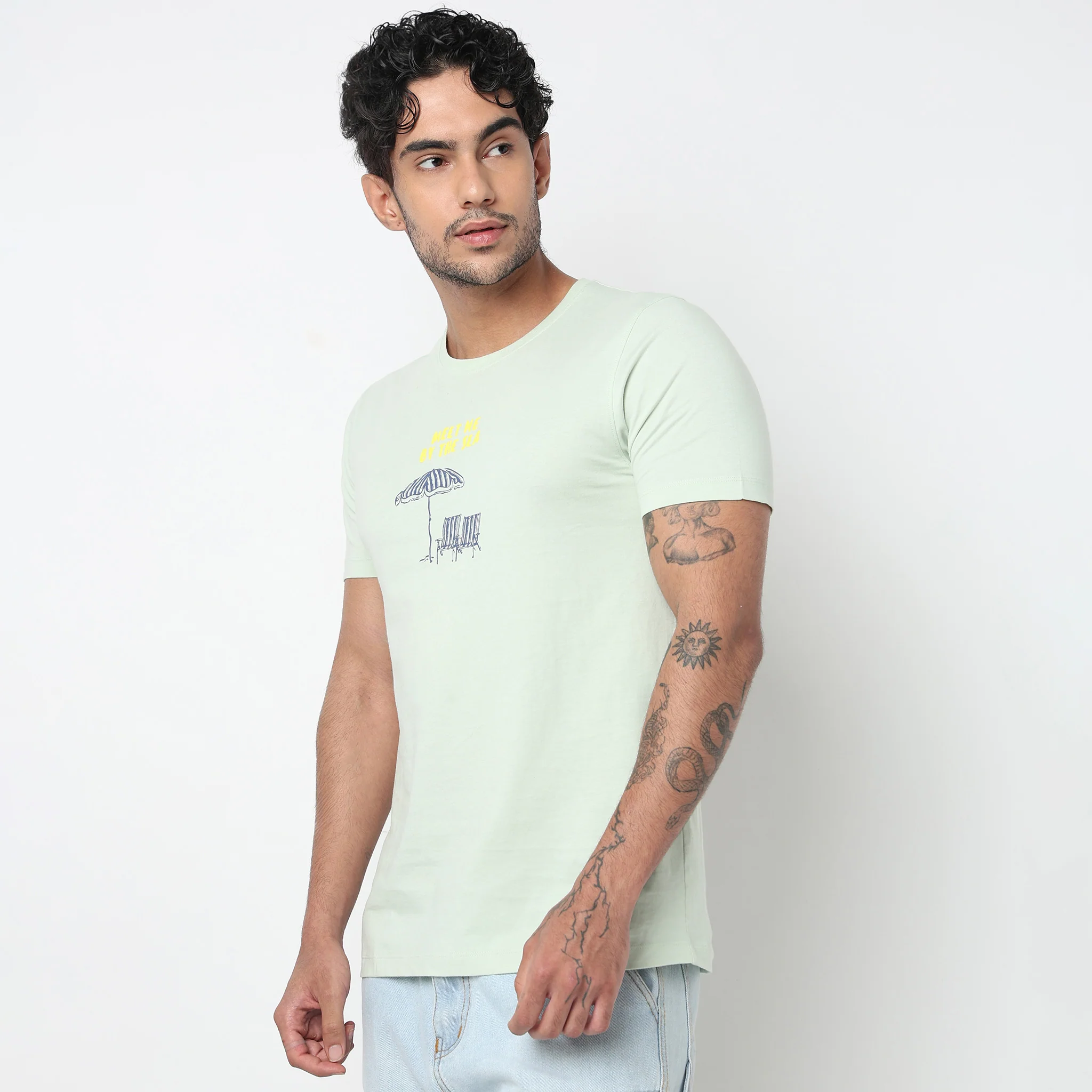 Cotton Crew Neck Graphitee - Image 5