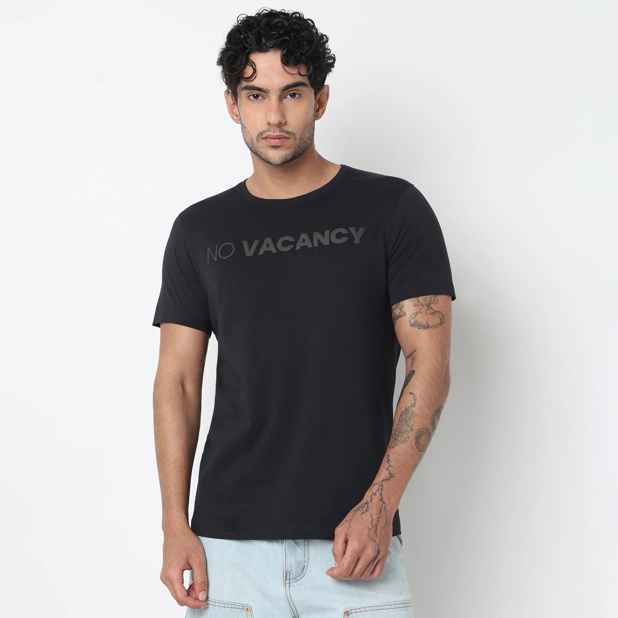 Cotton Crew Neck Graphitee - Image 2