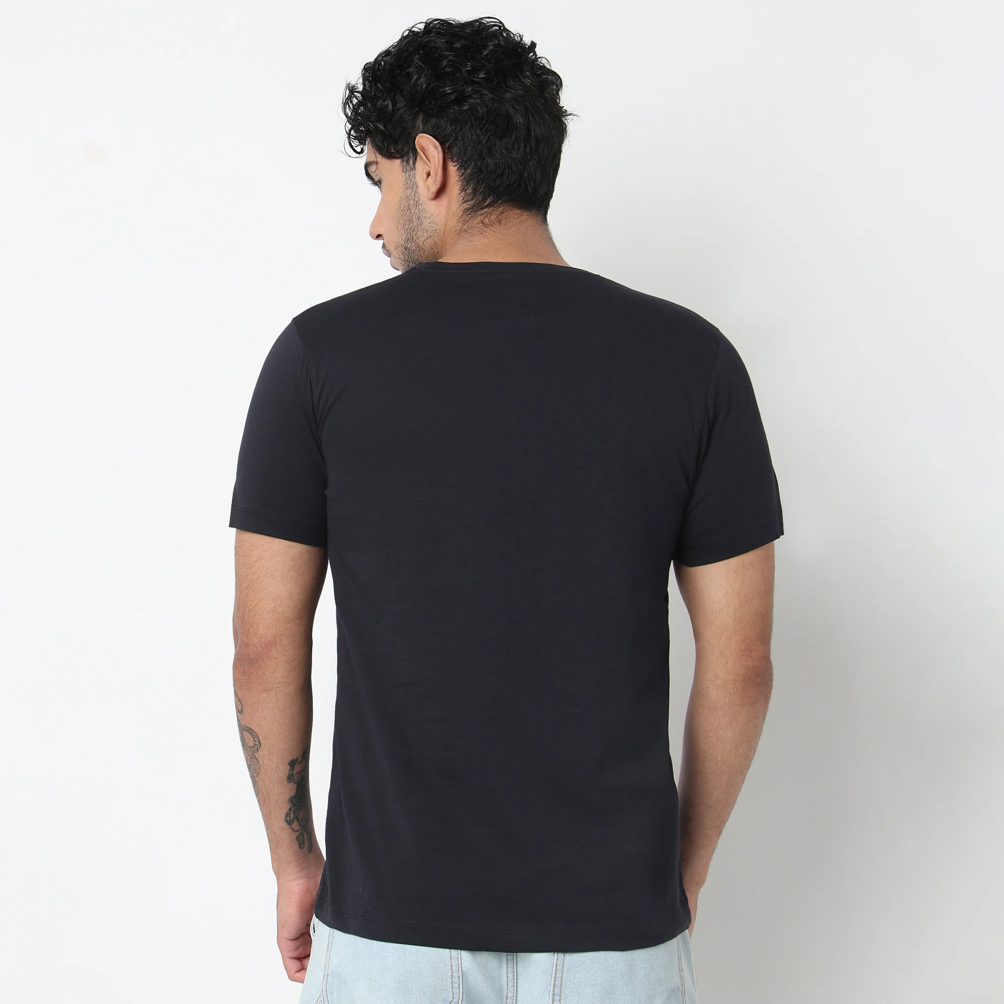 Cotton Crew Neck Graphitee - Image 3