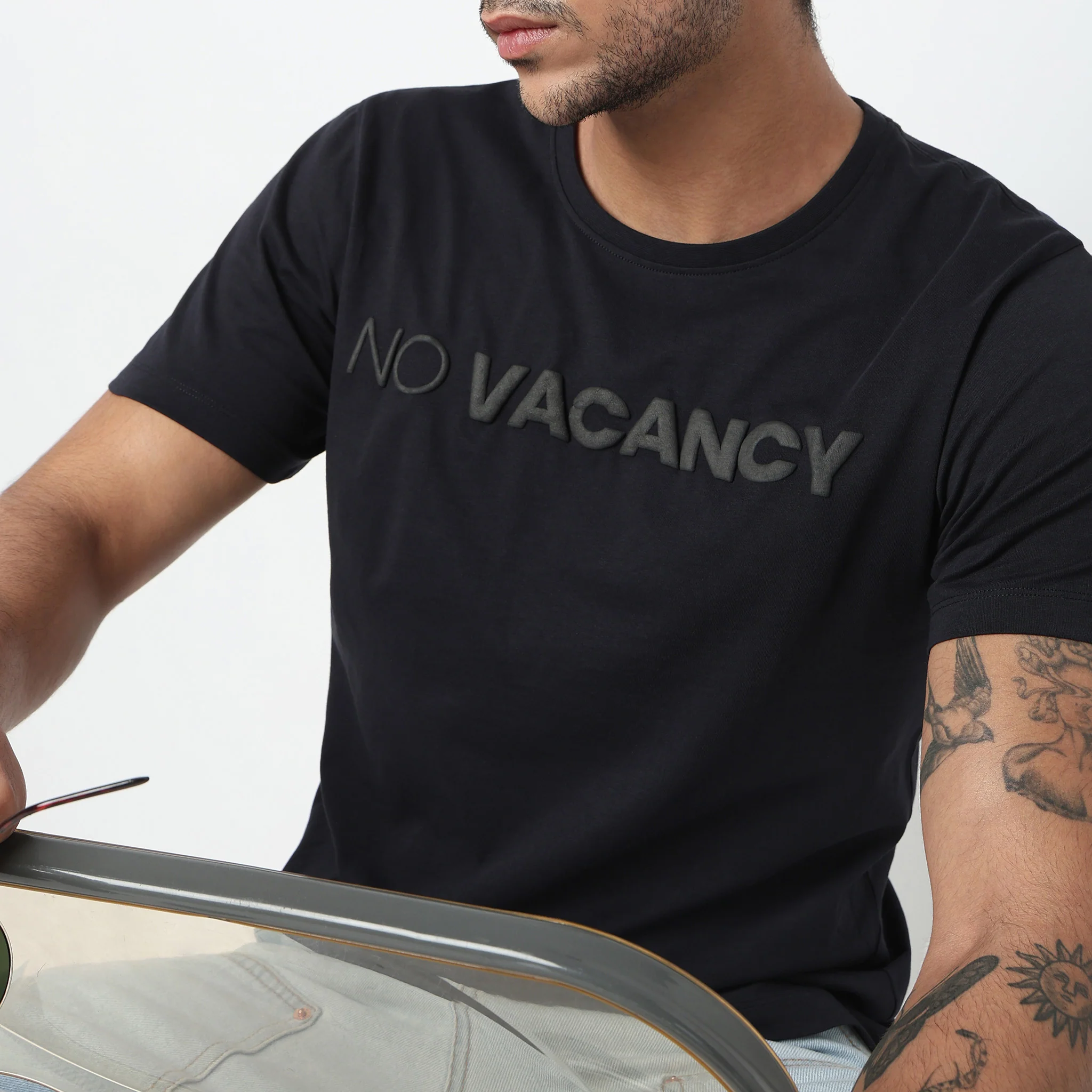 Cotton Crew Neck Graphitee - Image 4