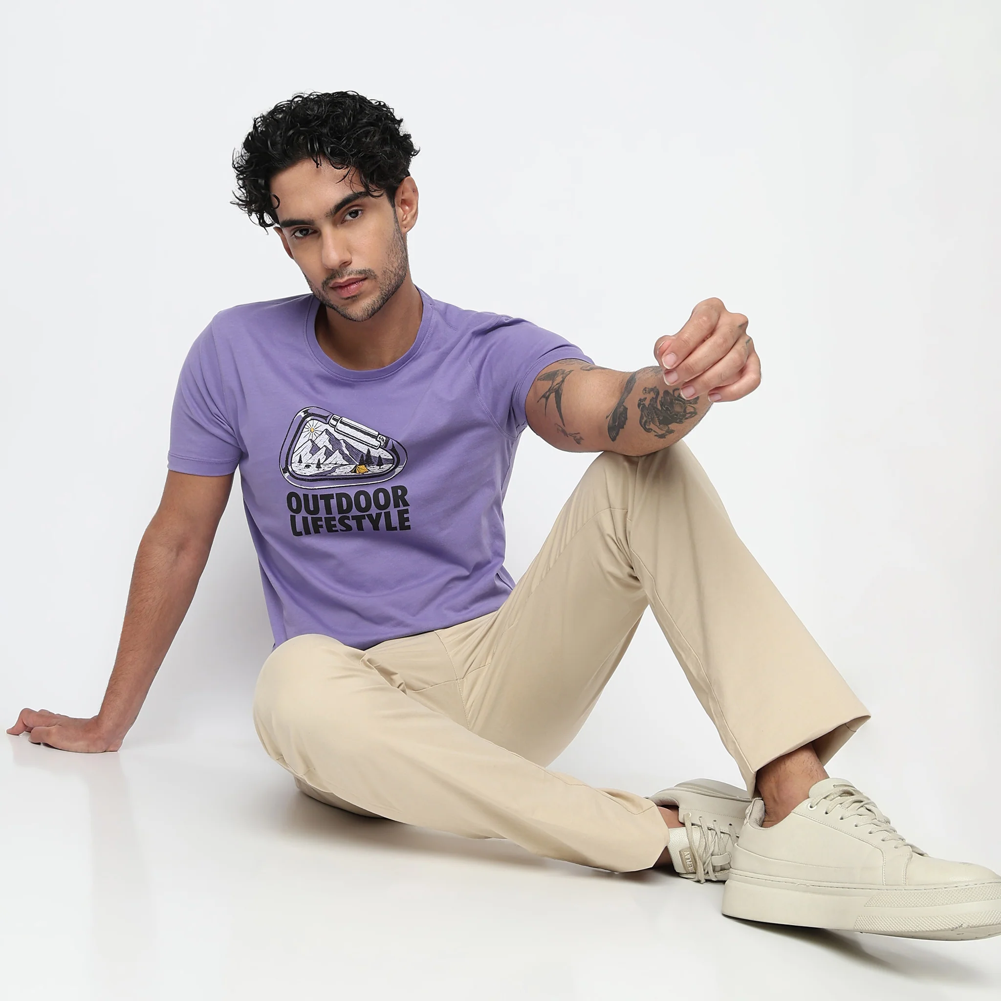 Cotton Crew Neck Graphitee