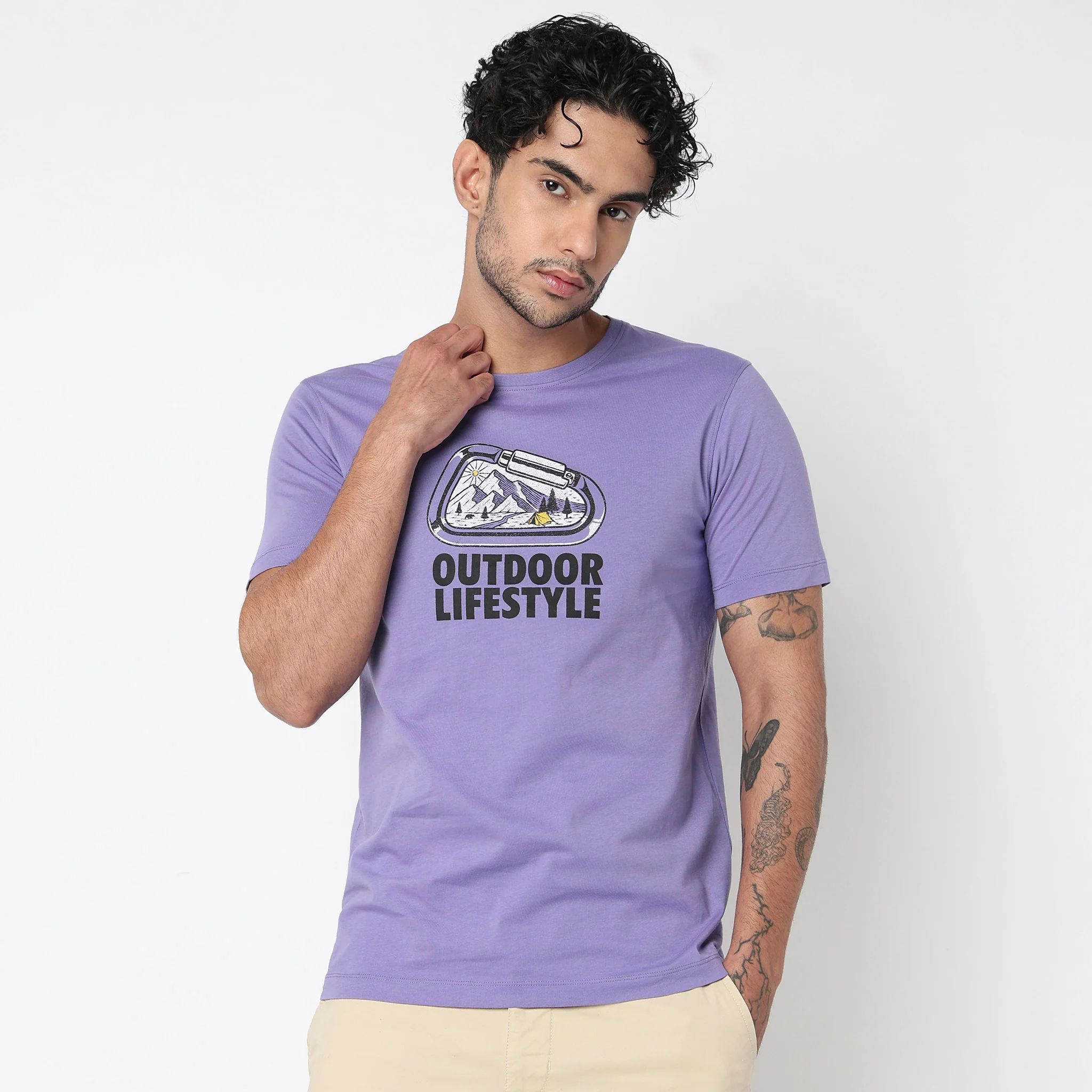 Cotton Crew Neck Graphitee - Image 2
