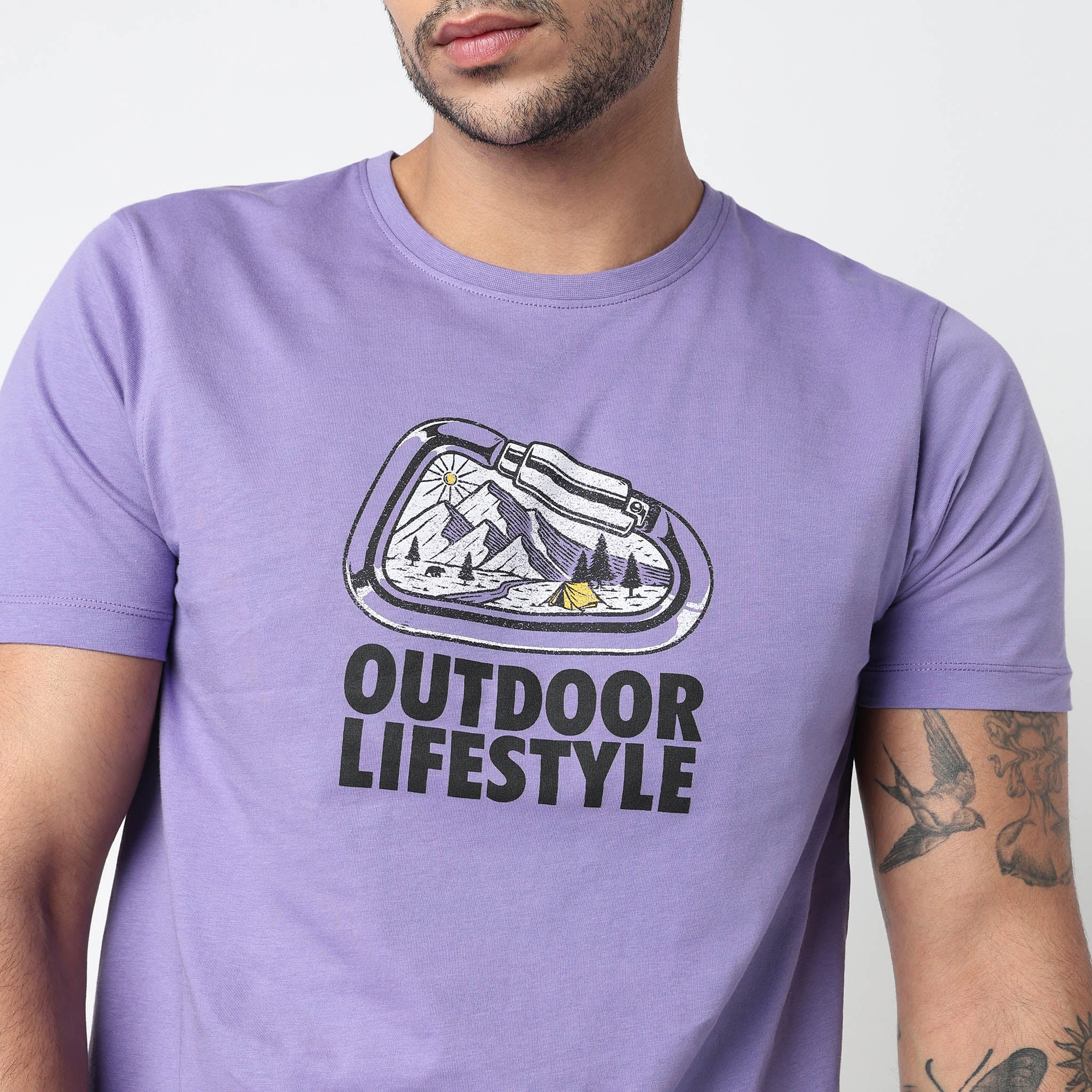 Cotton Crew Neck Graphitee - Image 4