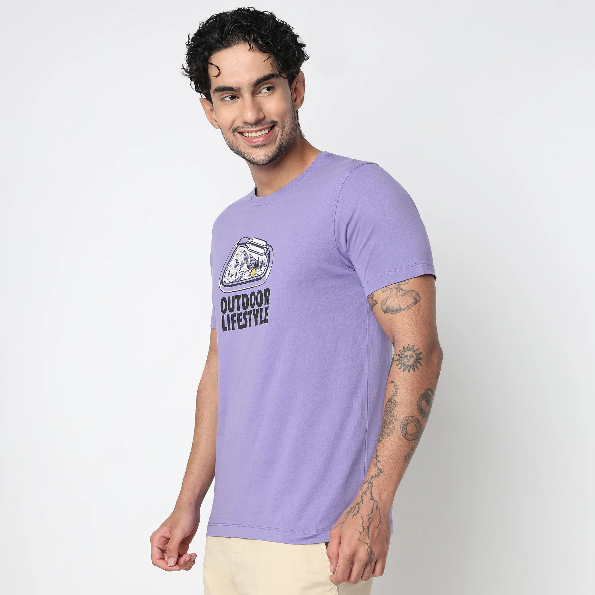 Cotton Crew Neck Graphitee - Image 5