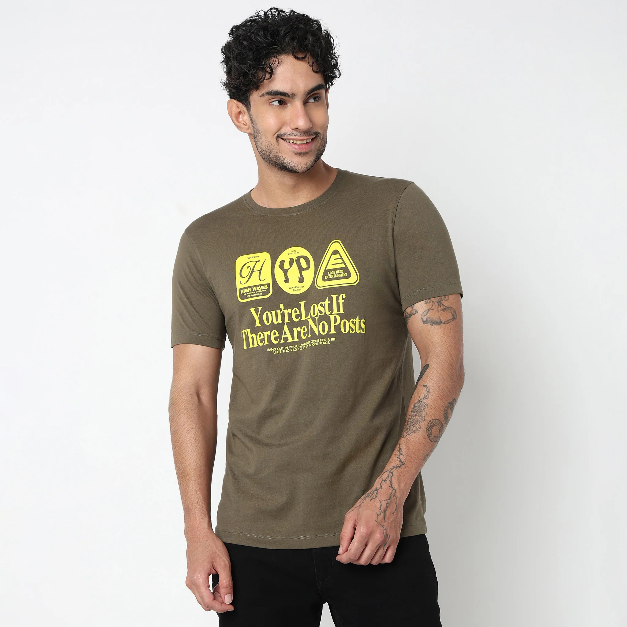 Cotton Crew Neck Graphitee - Image 2