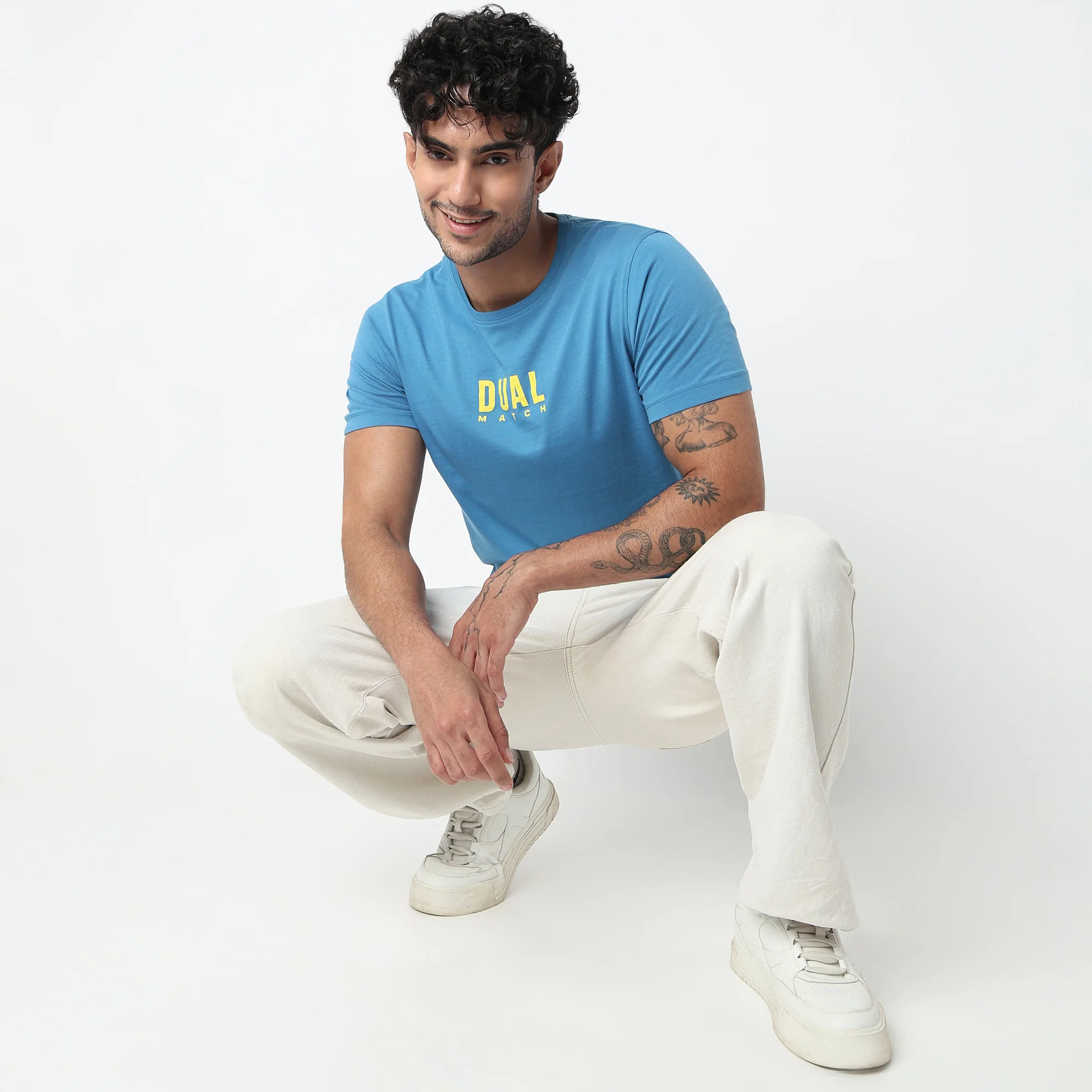 Cotton Crew Neck Graphitee