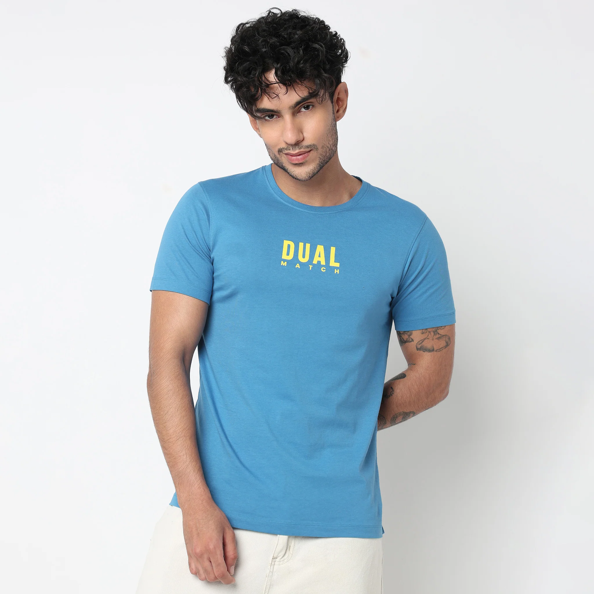 Cotton Crew Neck Graphitee - Image 2