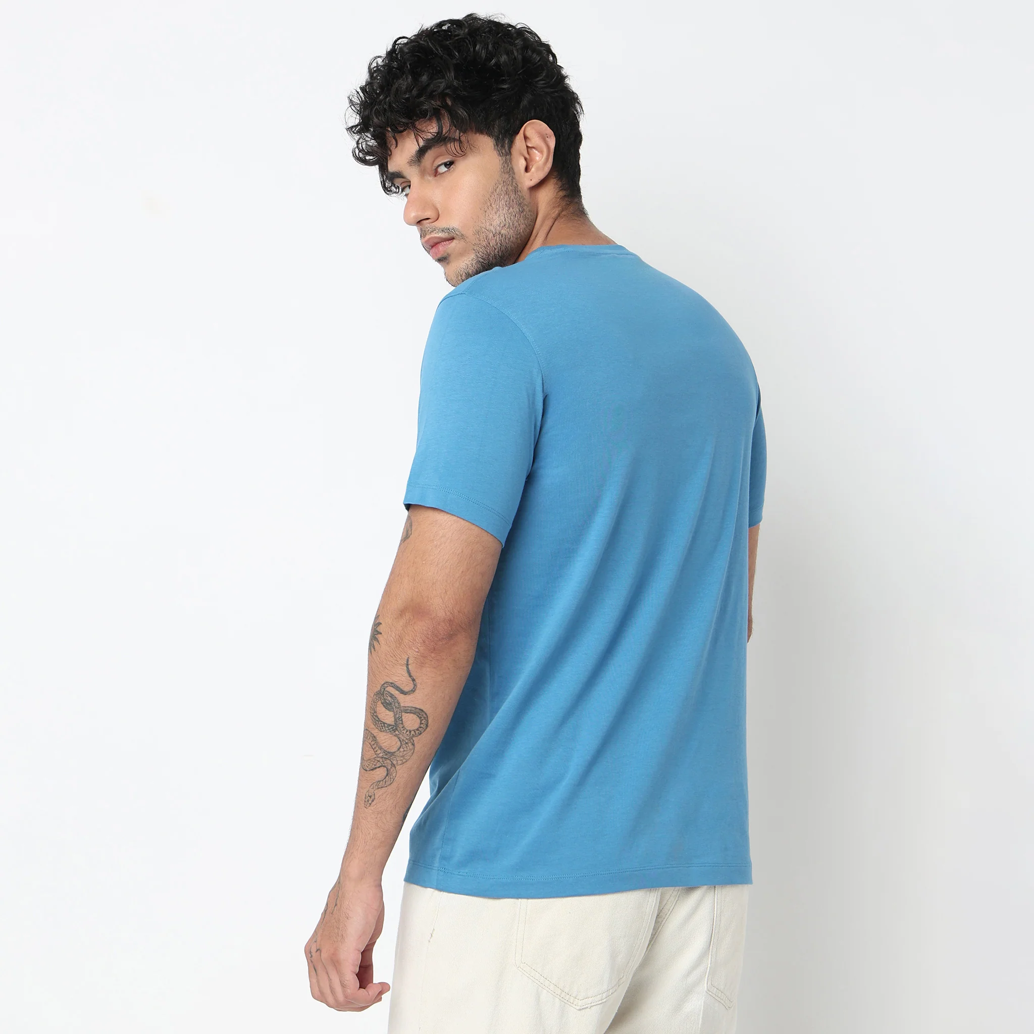 Cotton Crew Neck Graphitee - Image 3