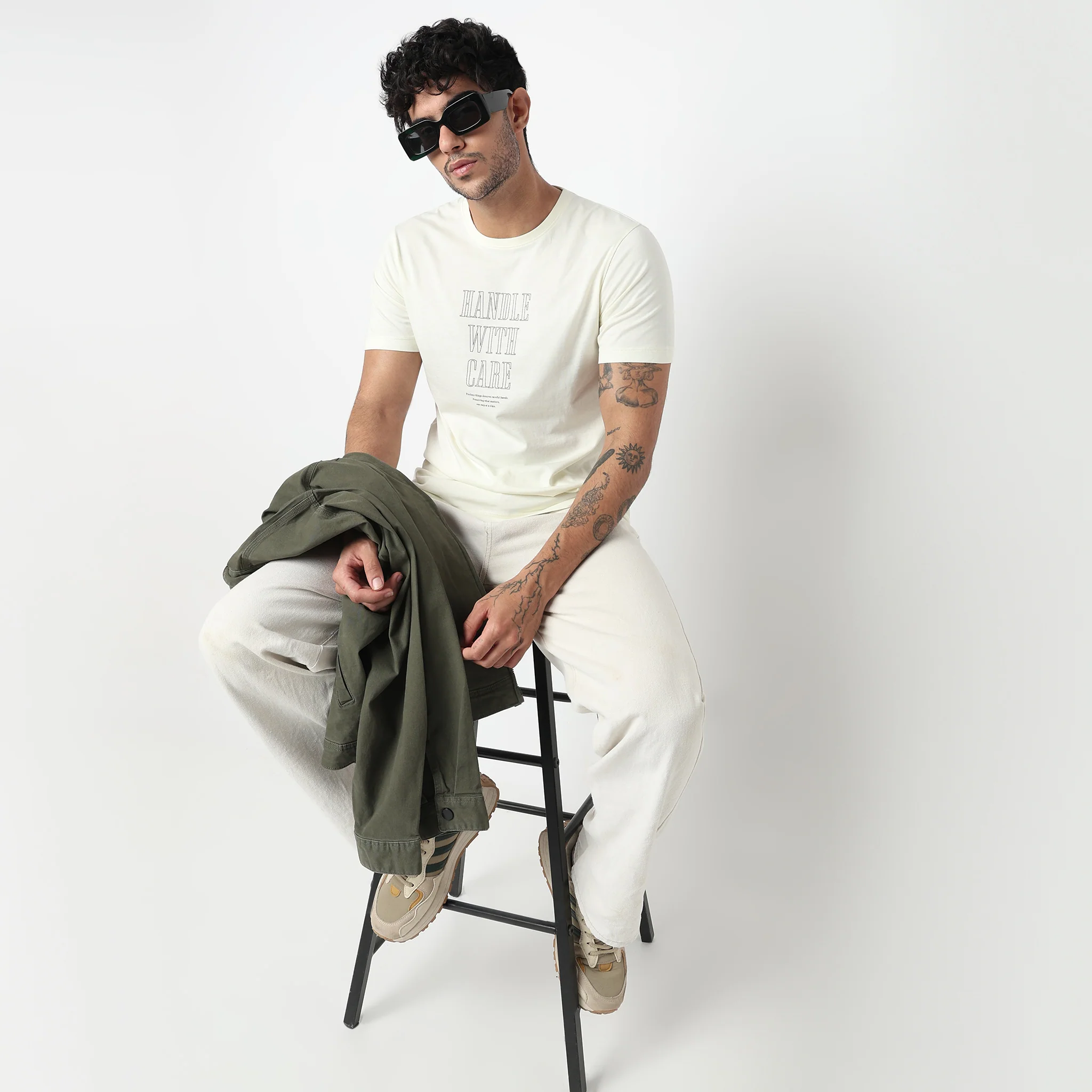 Cotton Crew Neck Graphitee - Image 2
