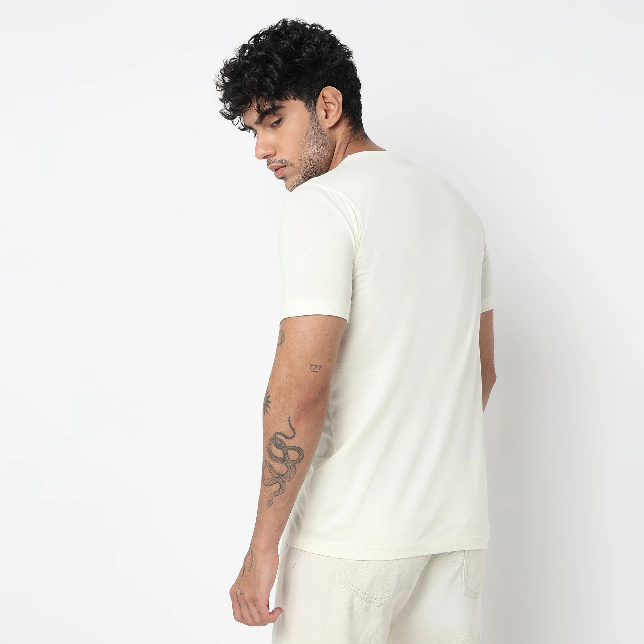 Cotton Crew Neck Graphitee - Image 3