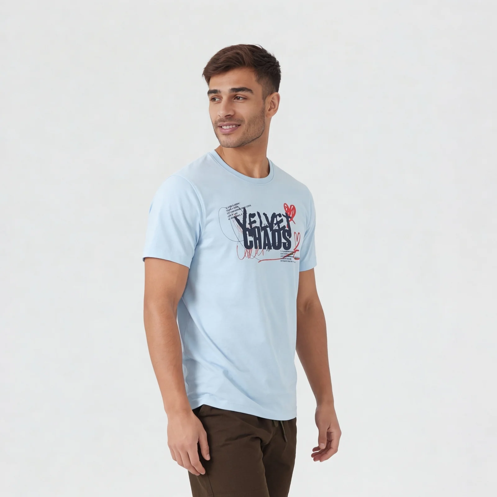 Cotton Crew Neck Graphitee - Image 5