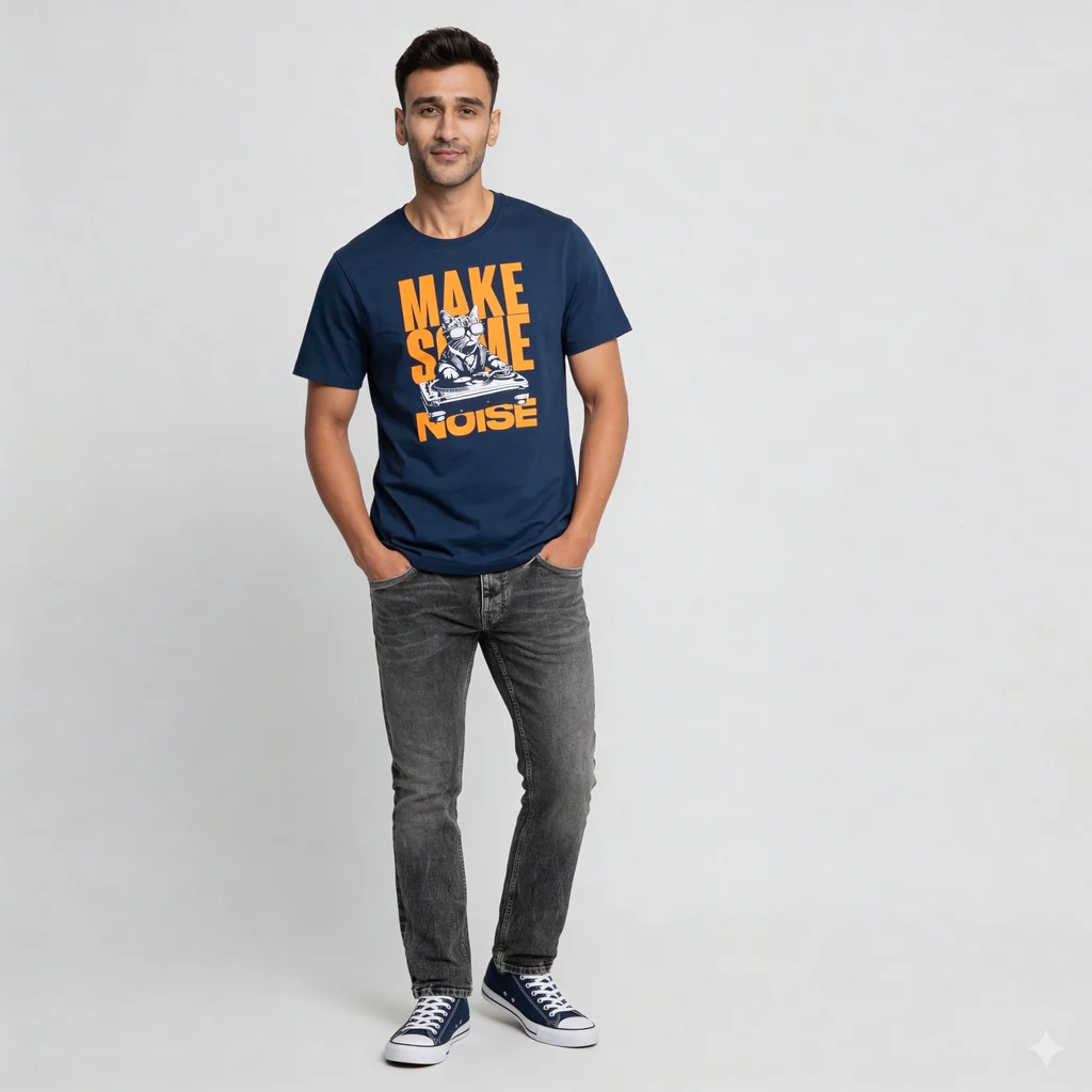 Cotton Crew Neck Graphitee