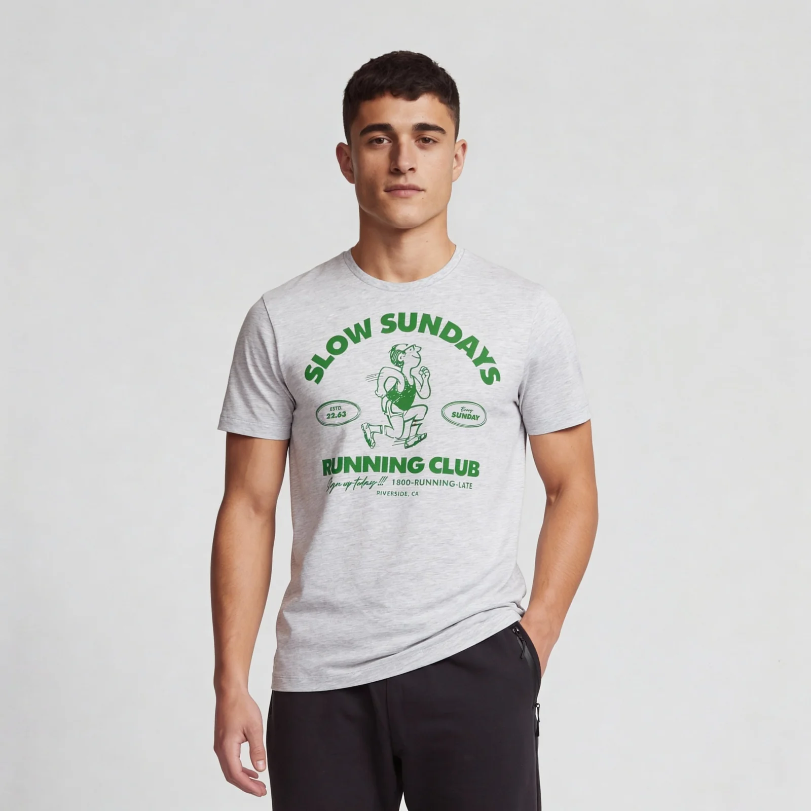 Cotton Crew Neck Graphitee - Image 2