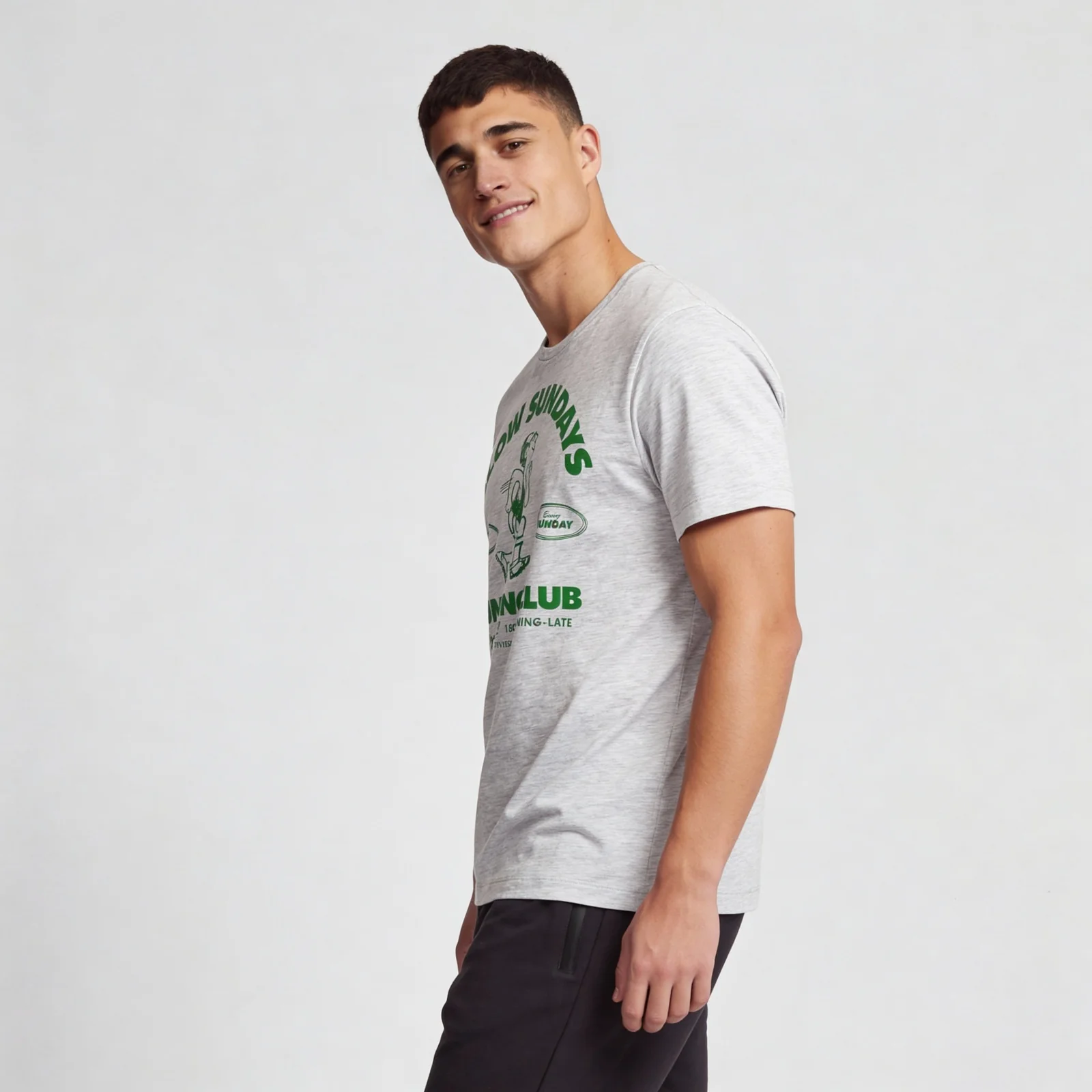 Cotton Crew Neck Graphitee - Image 5