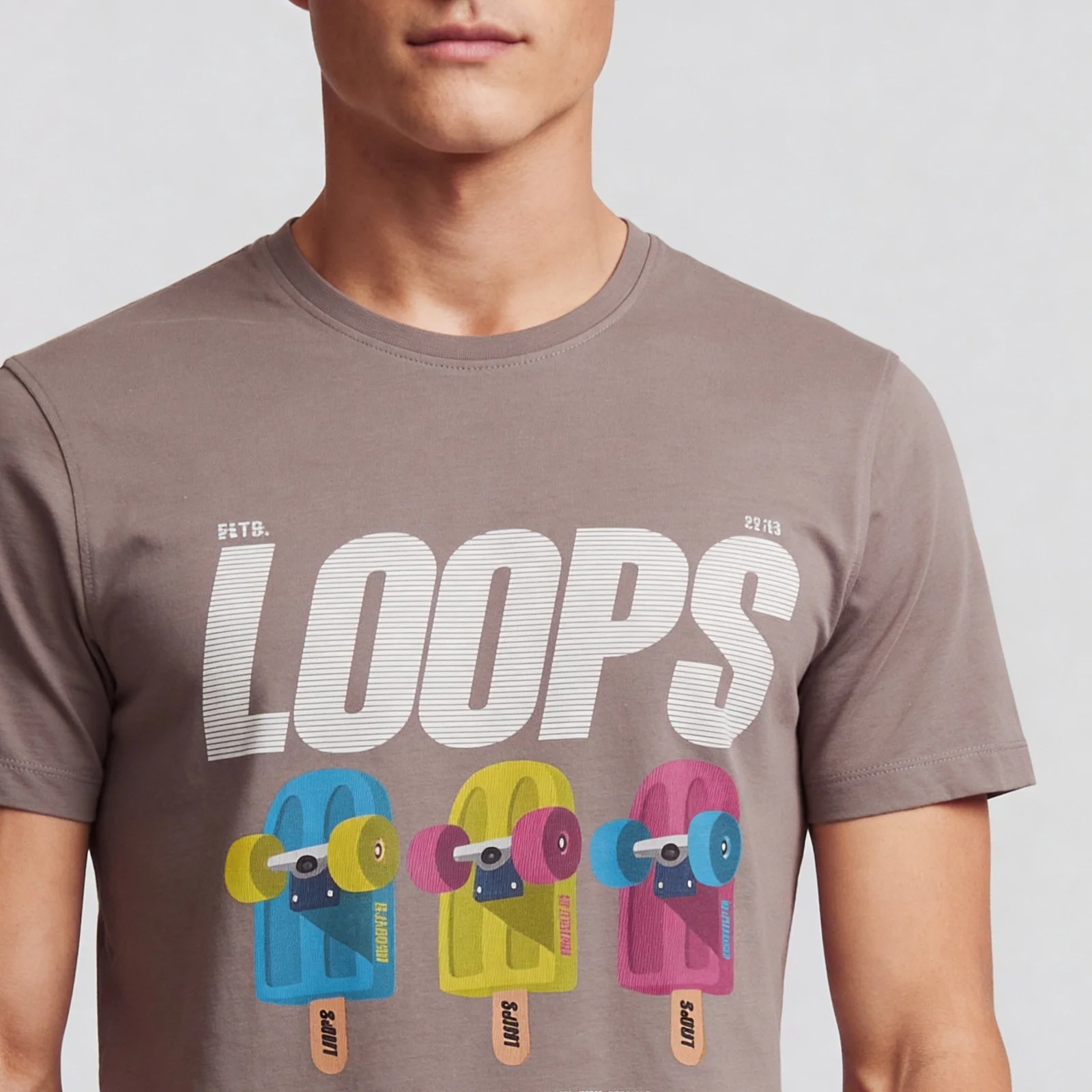 Cotton Crew Neck Graphitee - Image 4